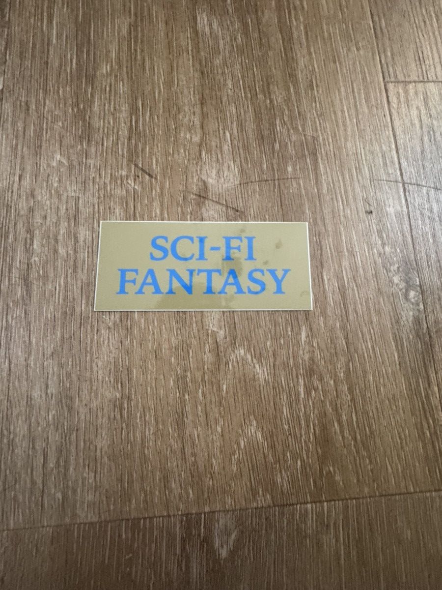 Sci-Fi Fantasy Sci-Fi Fantasy Box Logo Sticker Size ONE SIZE - 1 Thumbnail