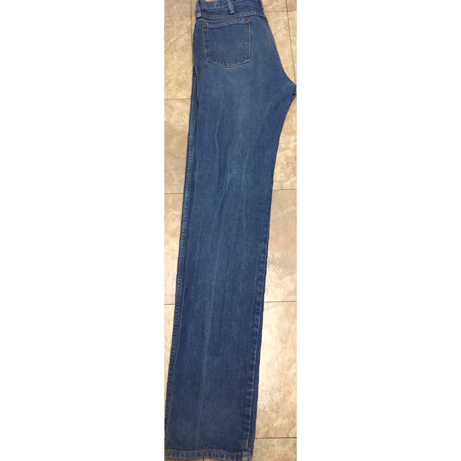 Wrangler VINTAGE Wrangler Jeans Made In USA 34 40 Classic Straight Leg Denim 5-Pocket 13MWZ Mens Blue Jeans High Rise 40 Inseam Size US 34 / EU 50 - 5 Thumbnail