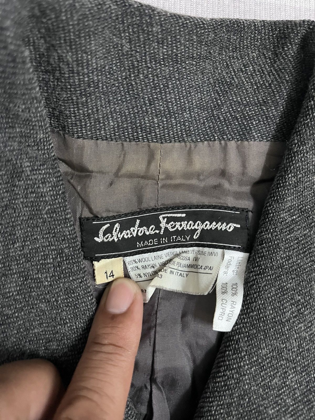 Salvatore Ferragamo Salvatore Ferragamo Wool Jacket Size US S / EU 44-46 / 1 - 10 Thumbnail