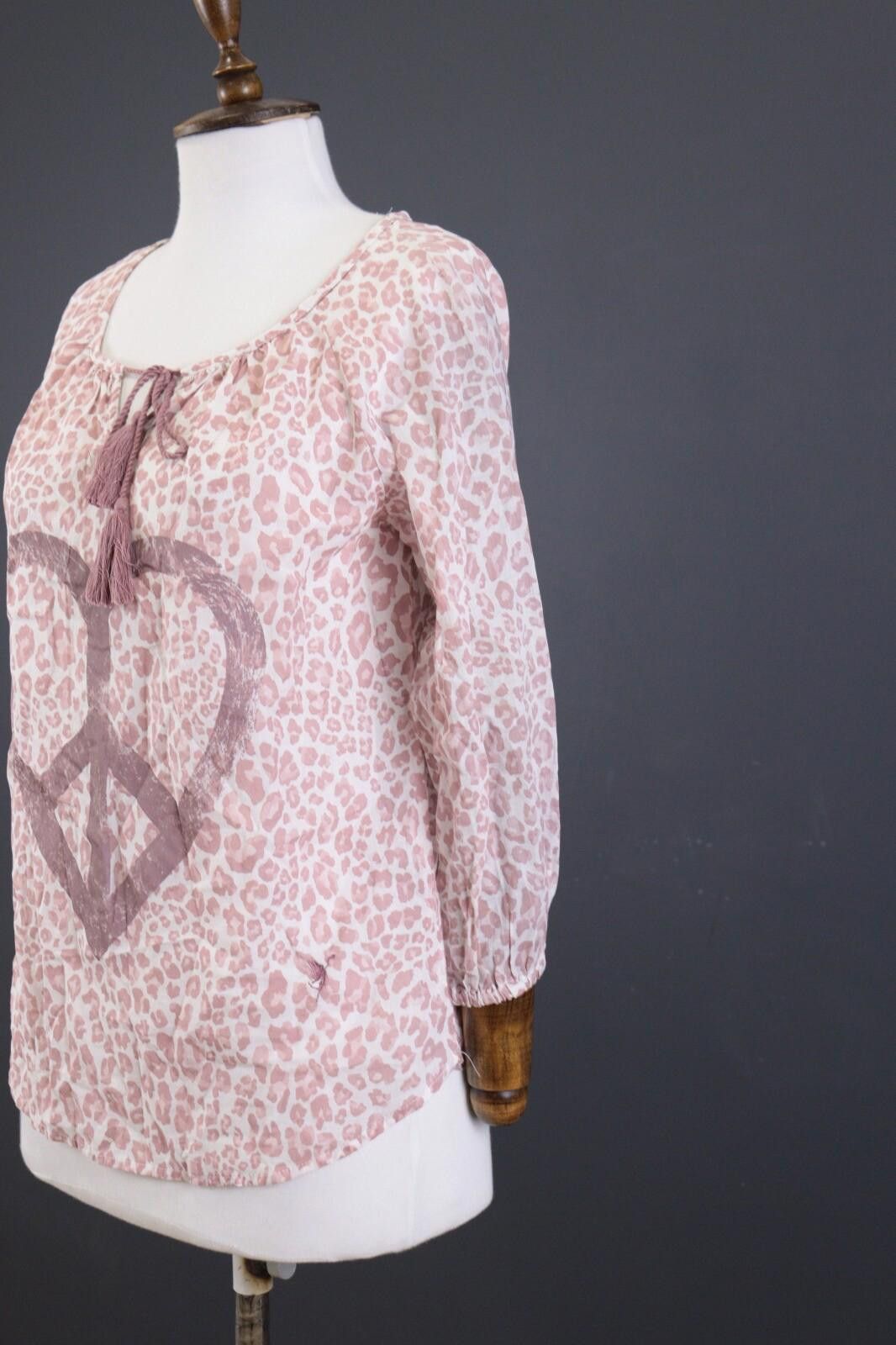 Designer Emily Van Den Bergh Pink Animal Blouse Shirt Size 36 / S Size S / US 4 / IT 40 - 7 Thumbnail