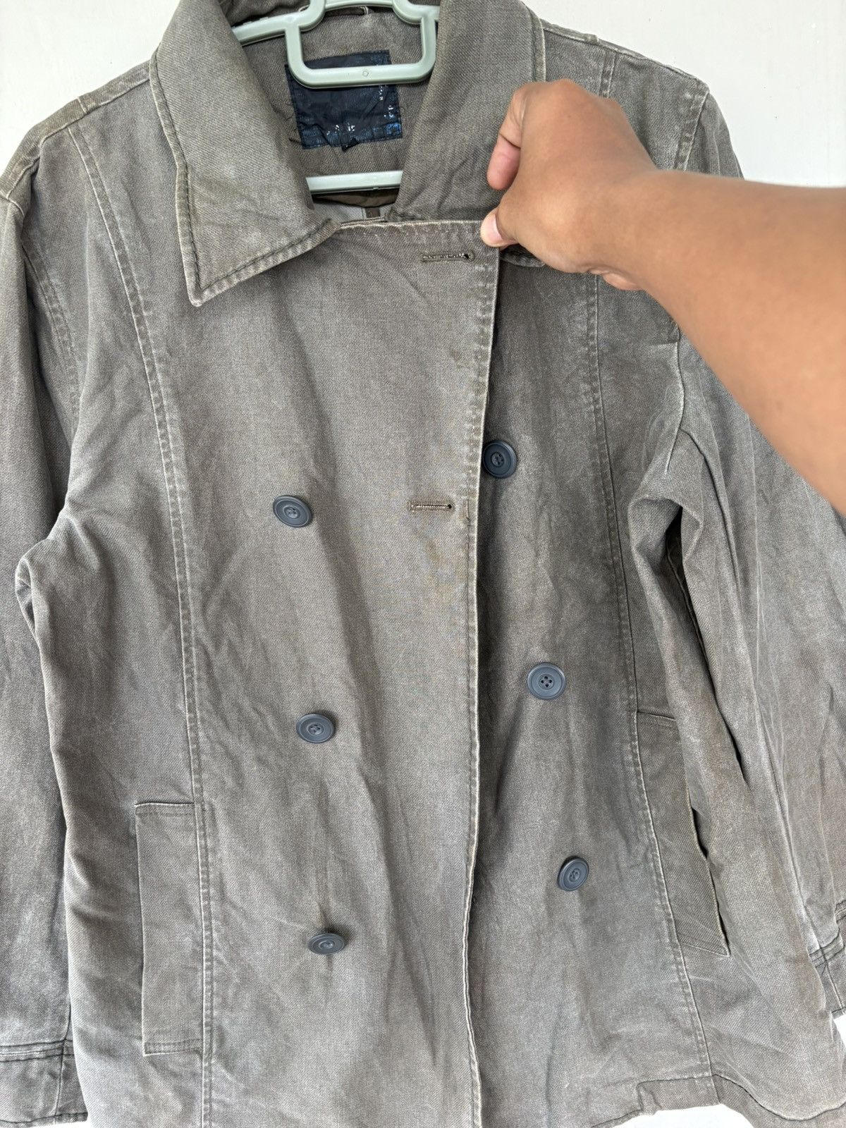 Japanese Brand Japanese Spec Outfitter Double Breasted Coat Denim Jacket Size US M / EU 48-50 / 2 - 10 Thumbnail