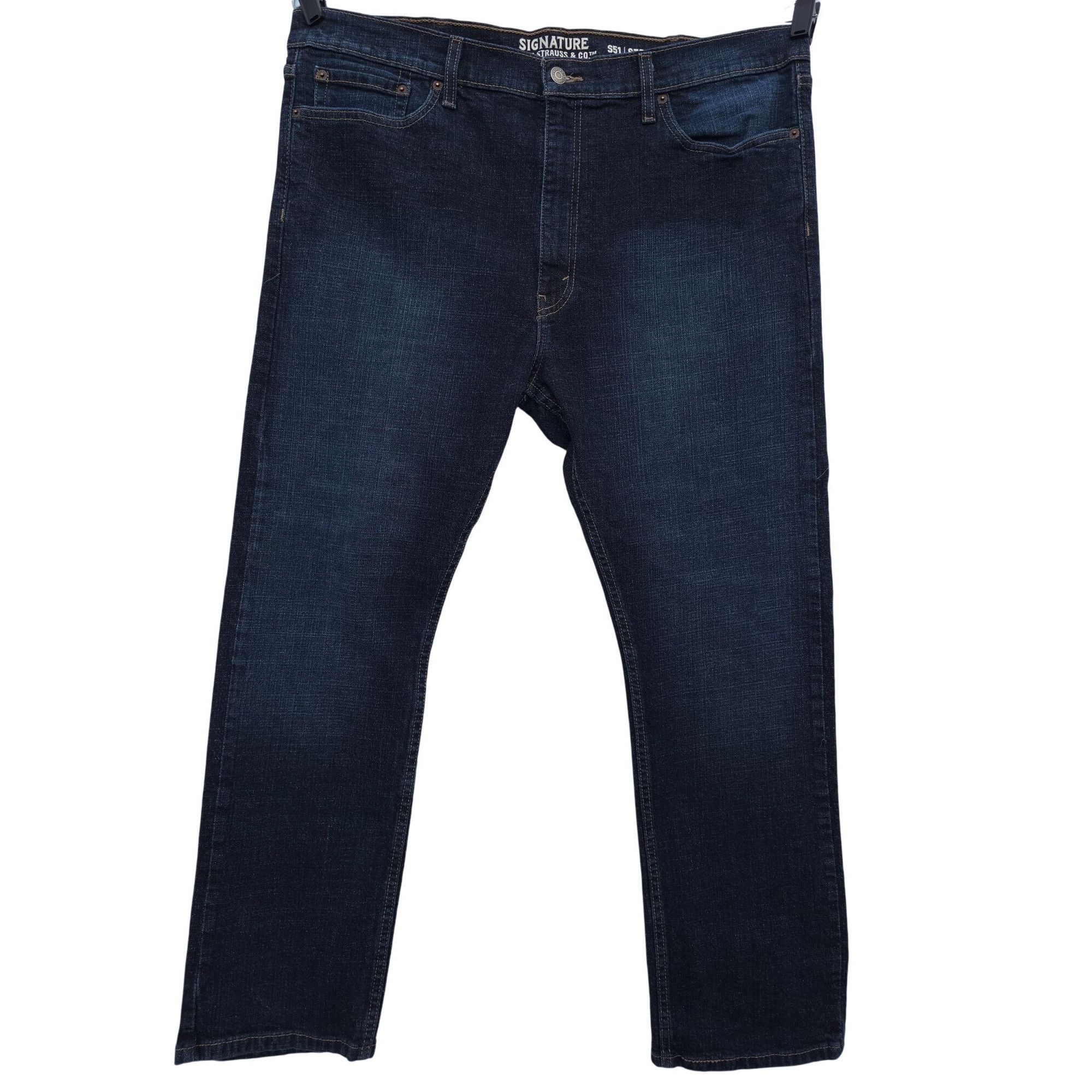 Levi's Levi Strauss & Co Signature S51 Straight Denim Jeans W40 L30 Size US 40 / EU 56 - 1 Thumbnail
