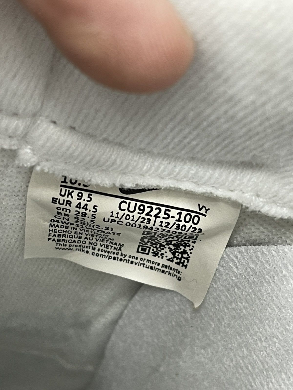 Nike × Supreme Size 10.5 - Nike Air Force 1 Low Supreme White (CU9225-100) Size US 10.5 / EU 43-44 - 10 Thumbnail