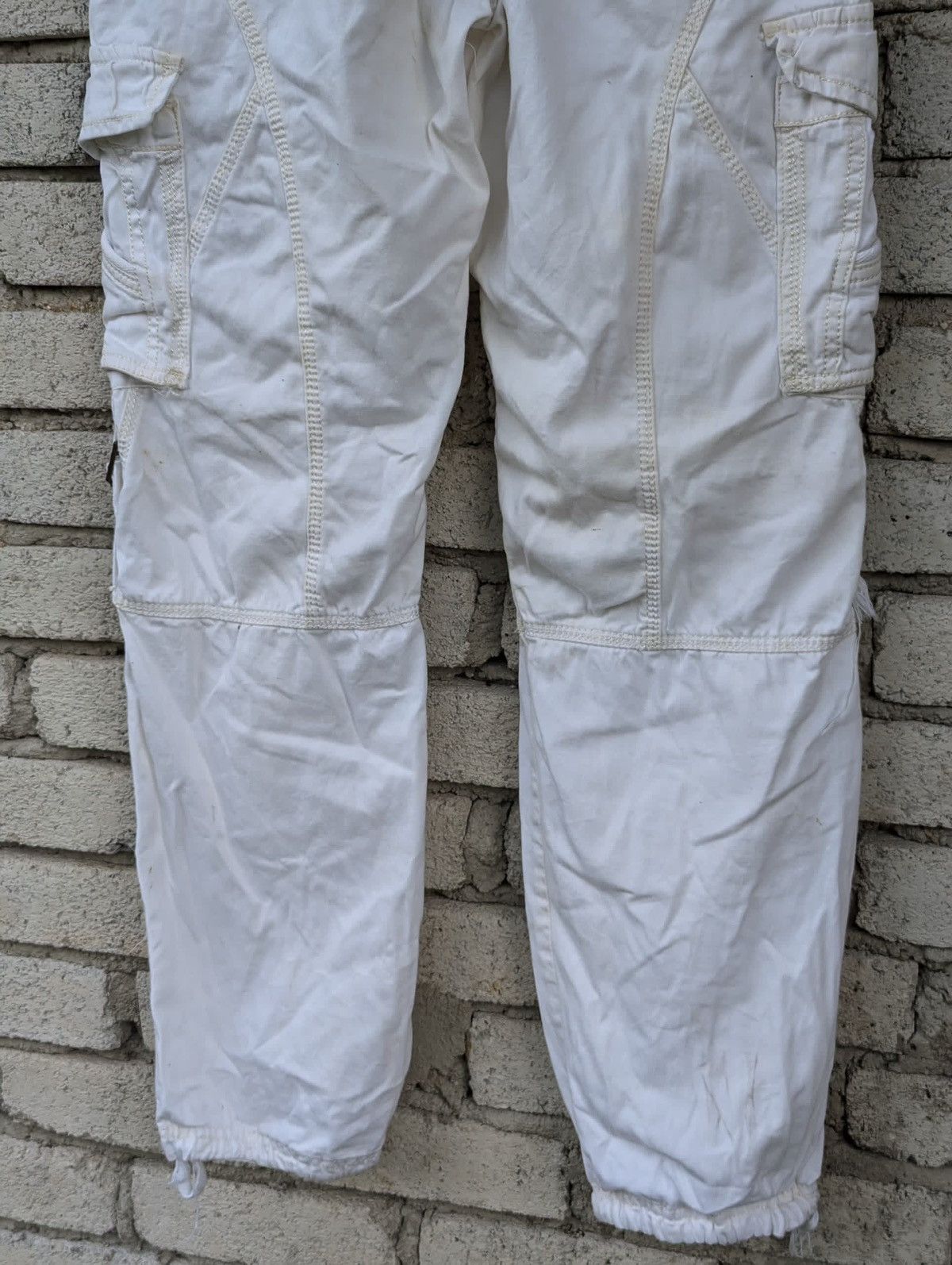 Japanese Brand × Voodoo Tactical White Men Cargo Trousers Pants B.D.City Vogue Classic Size US 36 / EU 52 - 5 Thumbnail