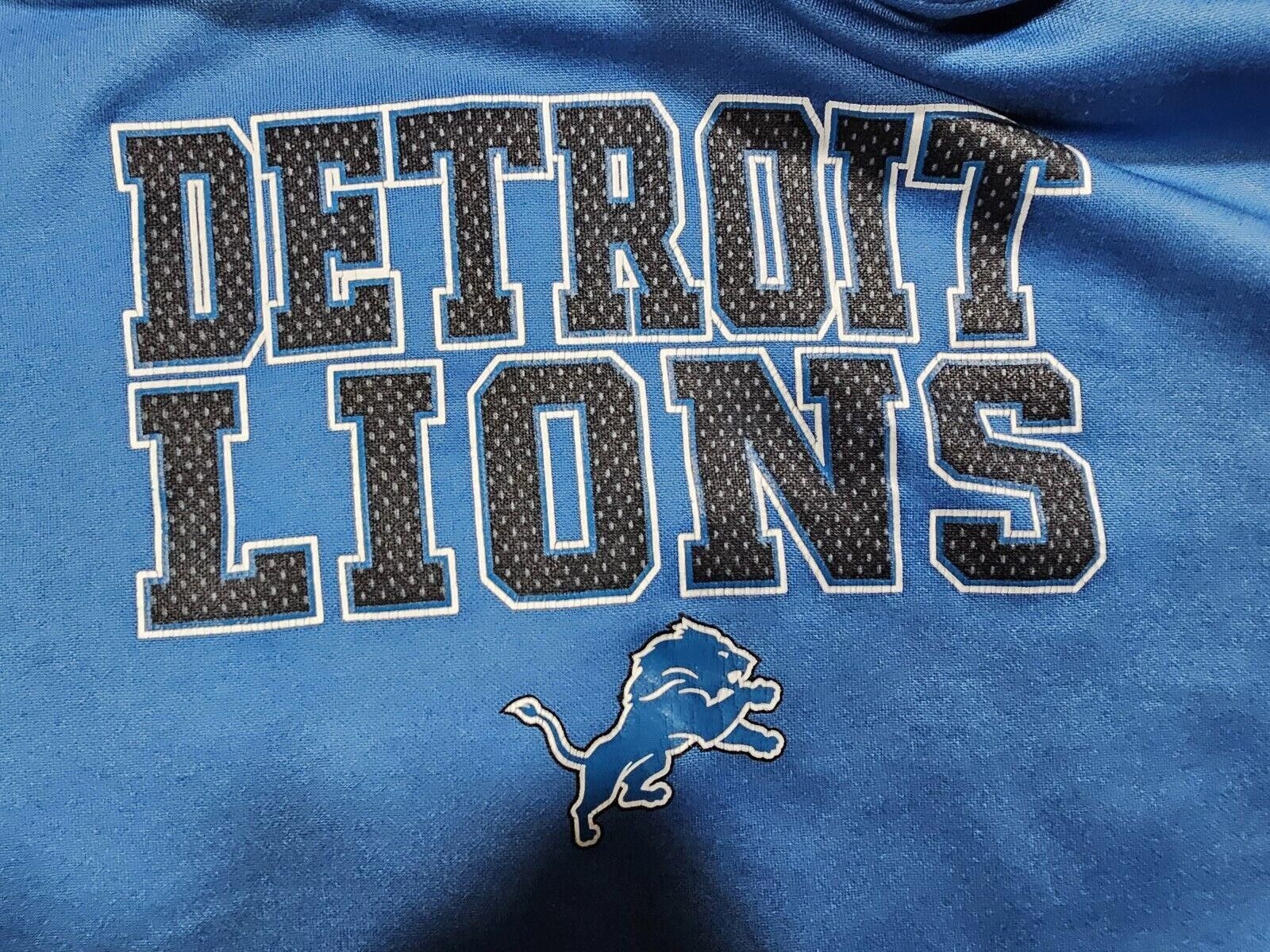 Nike NFL Apparel Detroit Lions Youth XL 18/20 Hoodie Blue Issues* Size US XXS / EU 40 - 6 Thumbnail