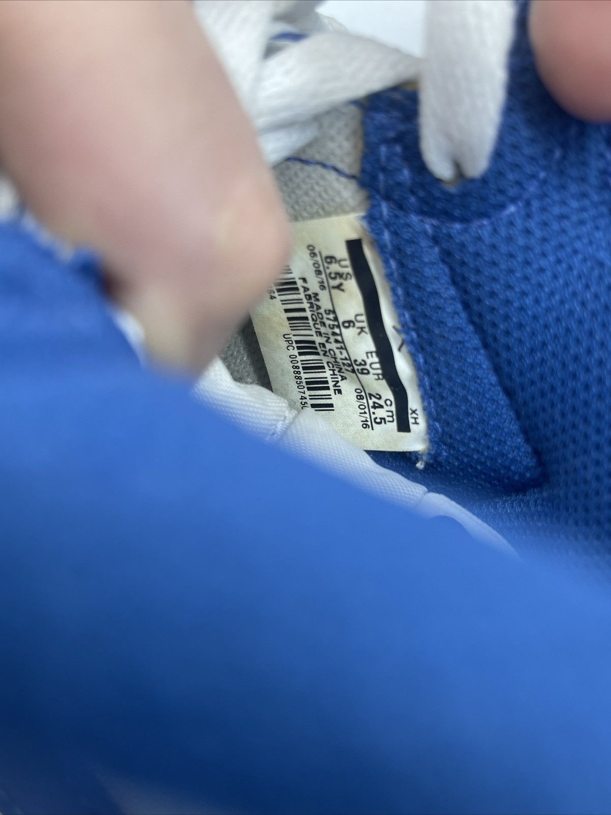 Nike Air Jordan 1 high storm blue Size US 6.5 / EU 39-40 - 8 Thumbnail