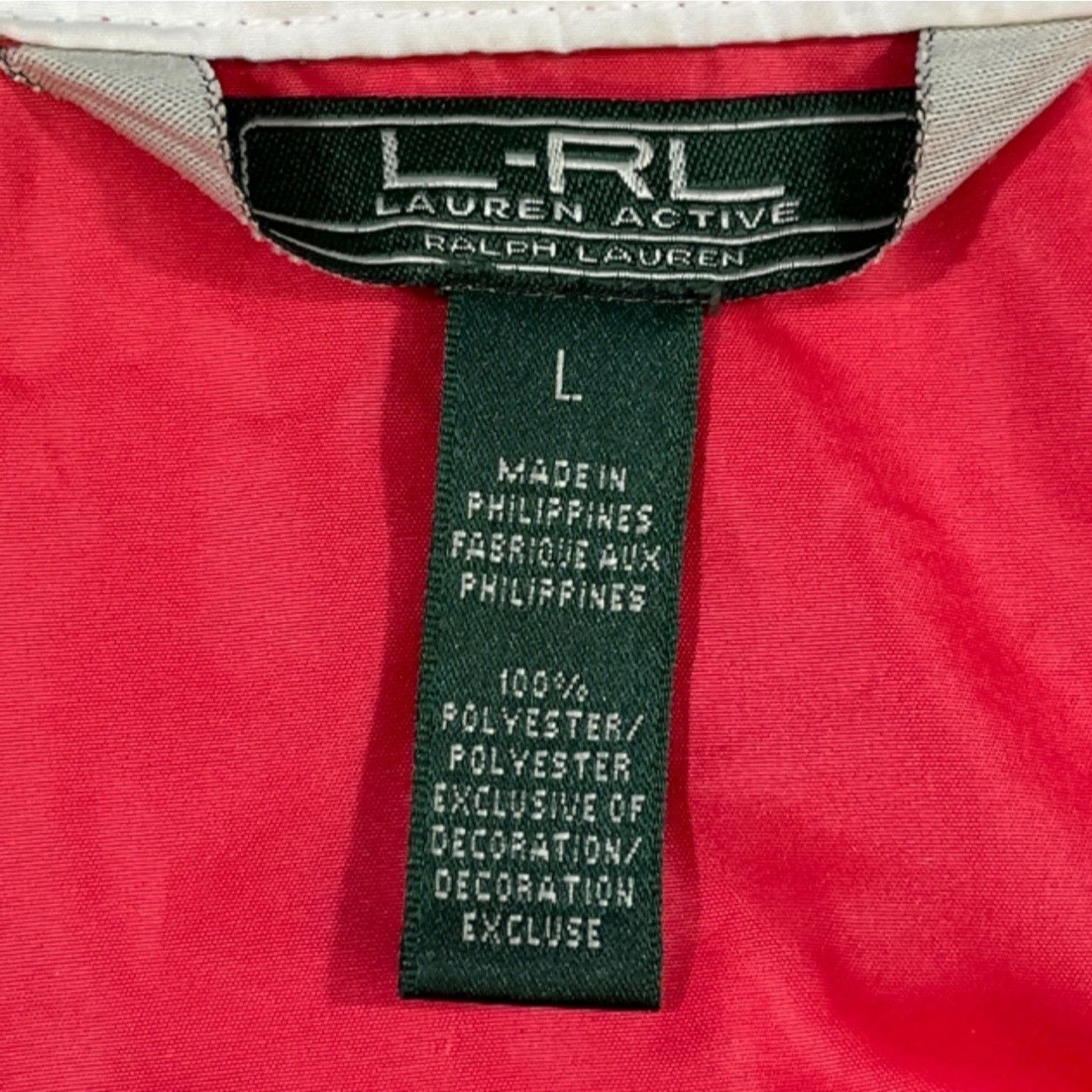 Ralph Lauren L-RL Ralph Lauren Active Women's Pink Jacket/Windbreaker Sz Size L / US 10 / IT 46 - 5 Thumbnail