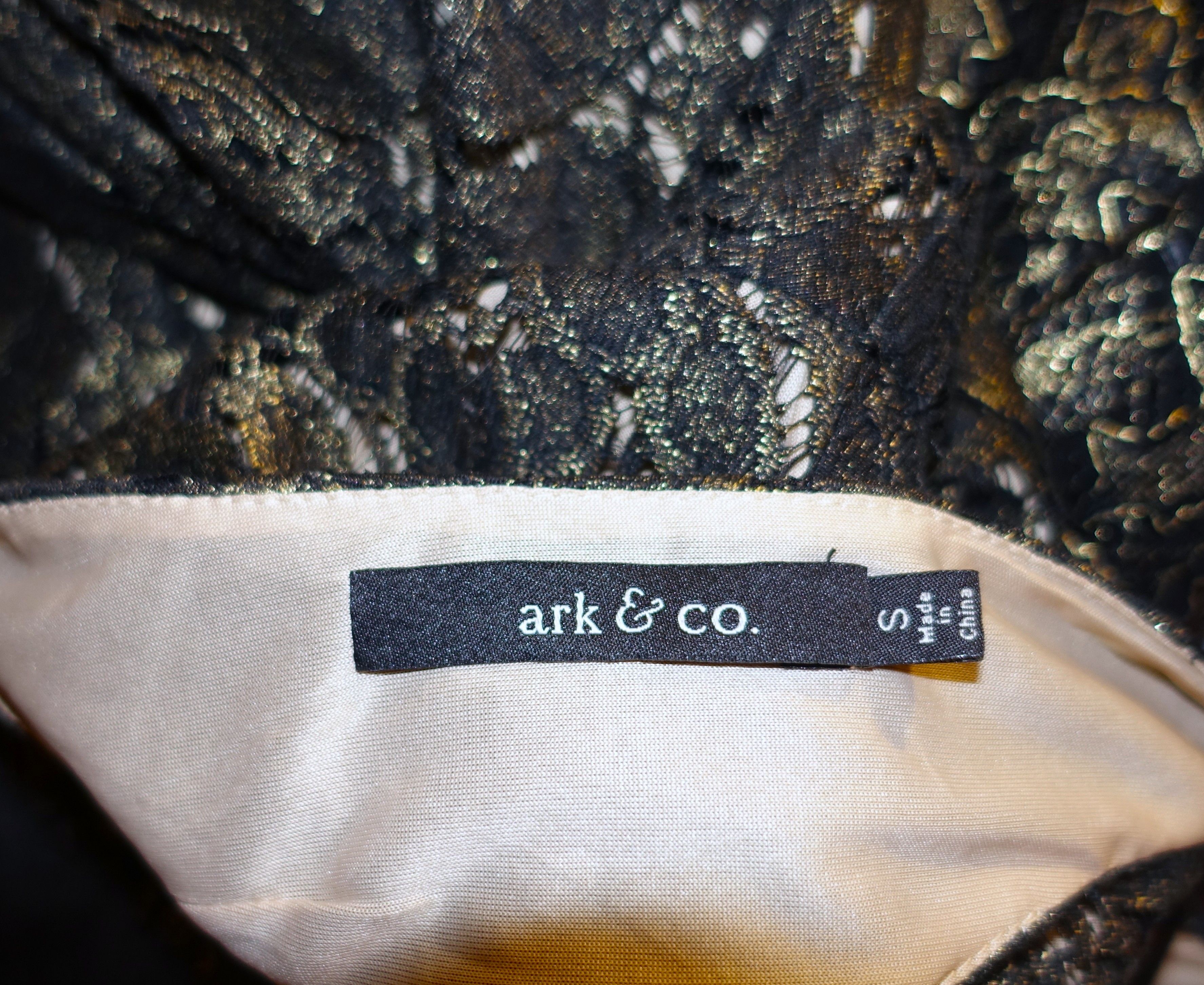 Other Ark & Co. Black Gold Metallic Lace Dress S Size S / US 4 / IT 40 - 8 Thumbnail