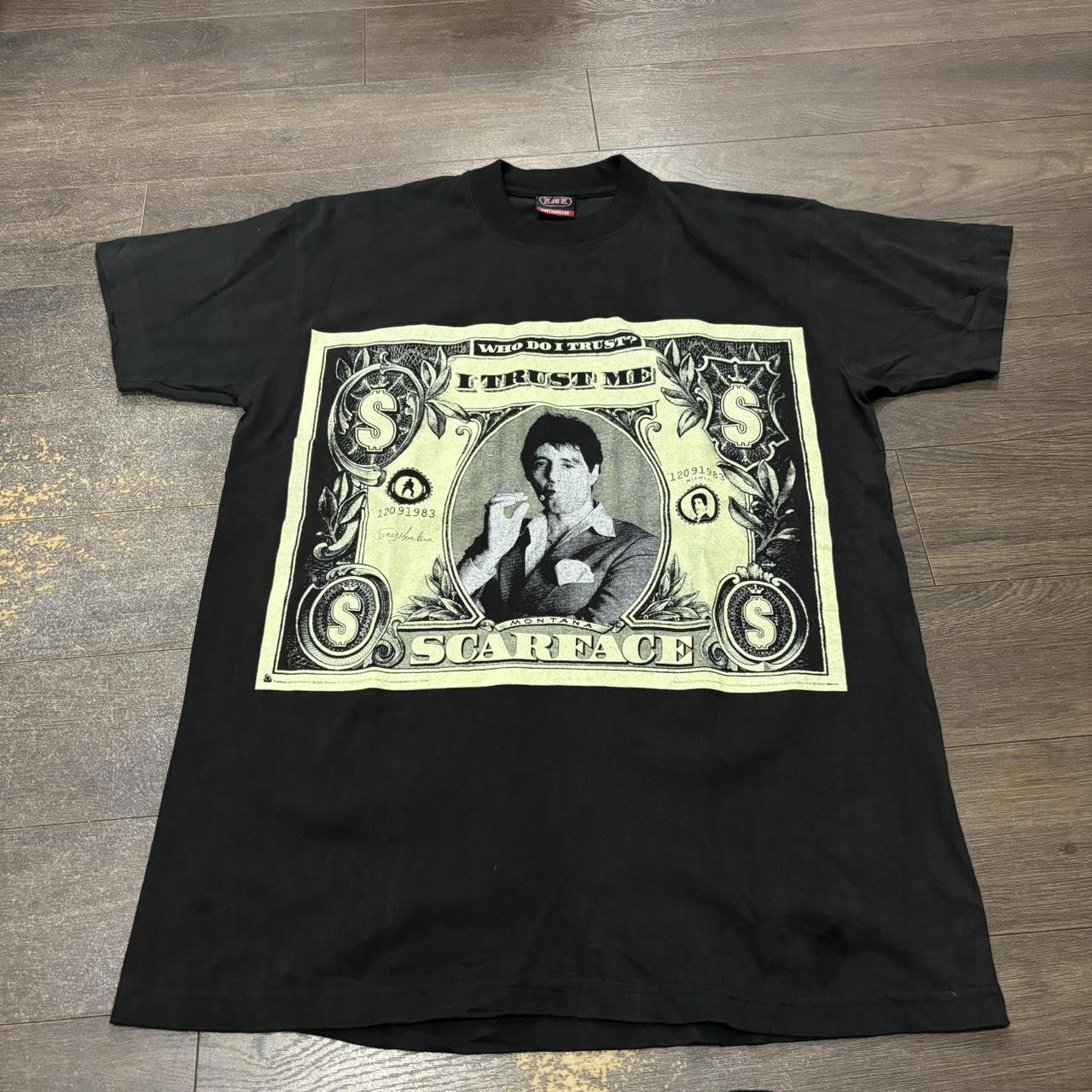 Designer Vintage Scarface I Trust Me Money T Shirt 00s L Size US L / EU 52-54 / 3 - 3 Thumbnail