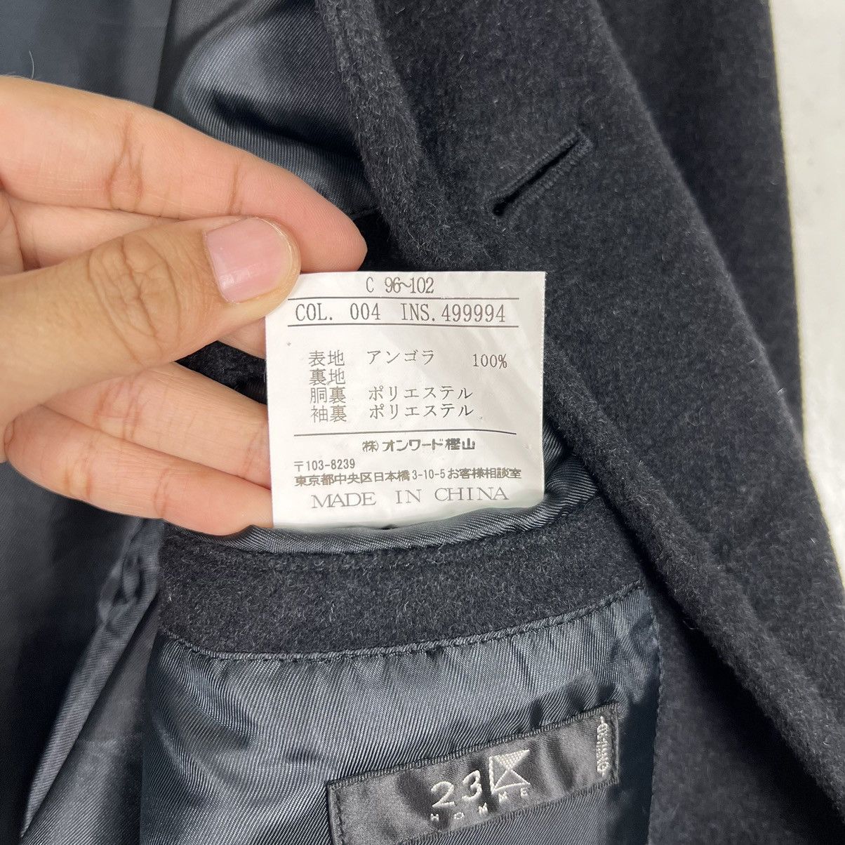 Japanese Brand 🔥 23 HOMME ONWARD PURE NEW WOOL COAT JACKET Size US M / EU 48-50 / 2 - 16 Thumbnail