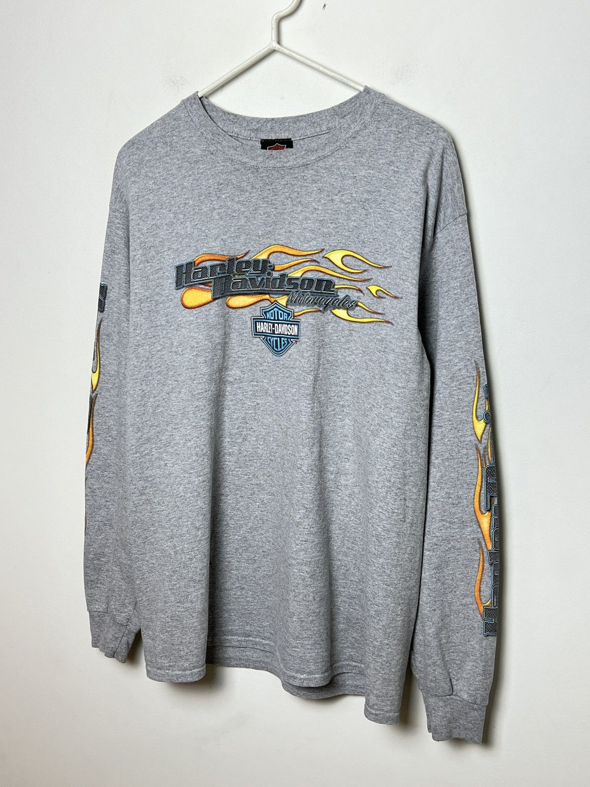 Harley Davidson harley davidson y2k lazy boys flames longsleeve vintage Size US M / EU 48-50 / 2 - 4 Thumbnail