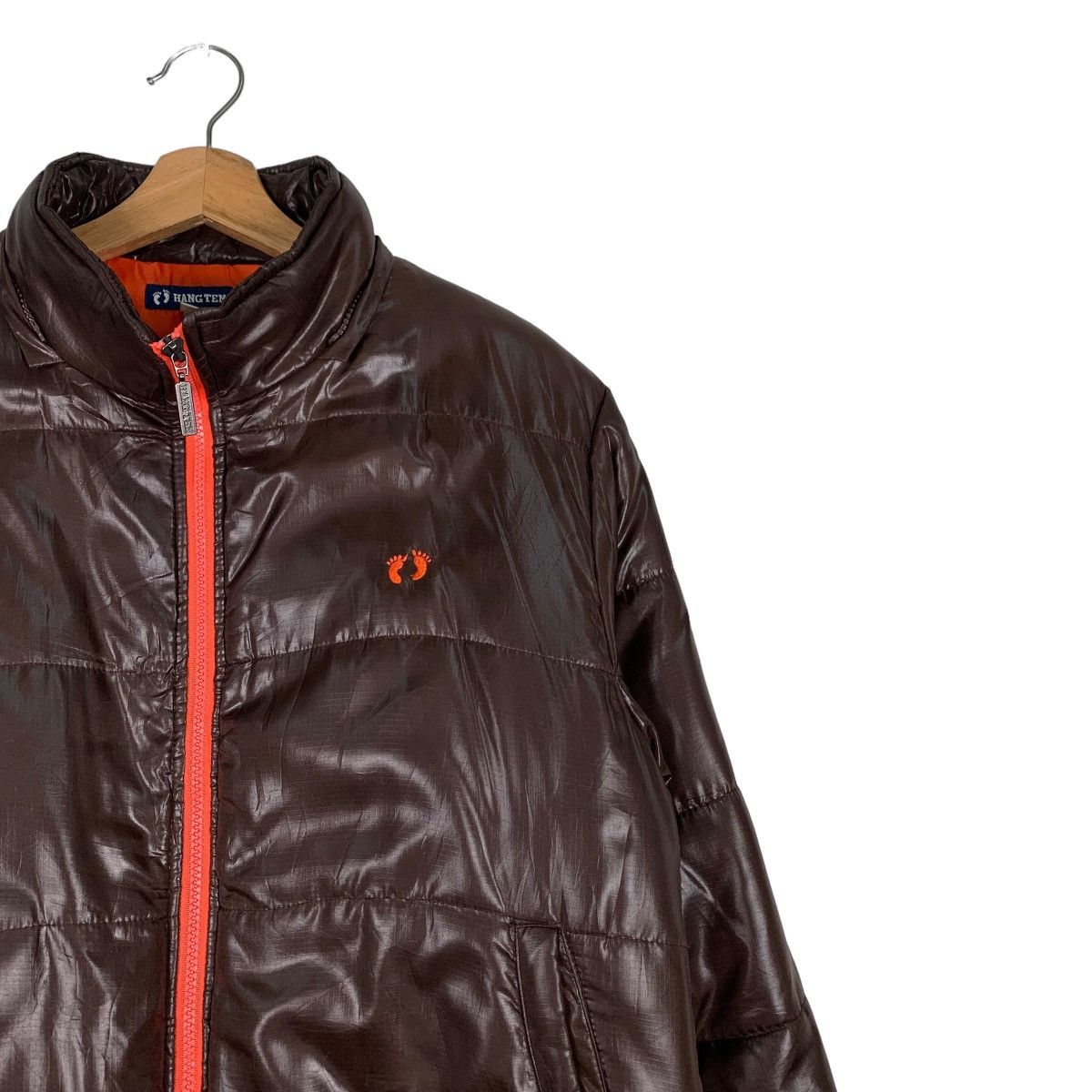 Hang Ten HANG TEN Brown Puffer Jacket #0581-C27 Size US L / EU 52-54 / 3 - 4 Thumbnail