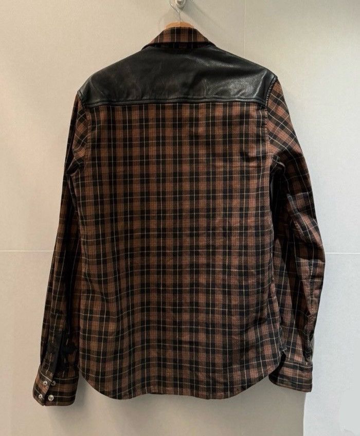 Chrome Hearts Wisdom Kaye Leather Cross Patch Flannel