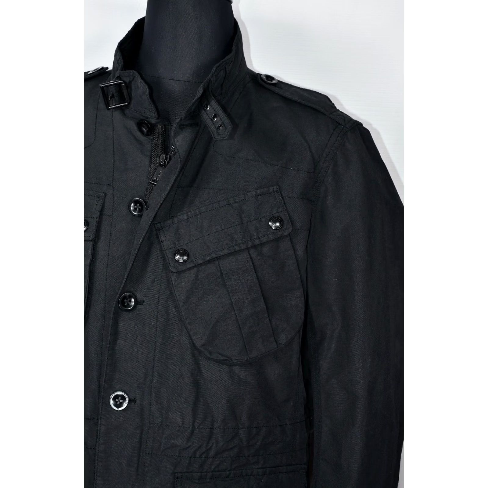 Polo Ralph Lauren Polo Ralph Lauren Jacket XL Black Cotton Nylon Pockets Military Style Shirt Outer Shell Cotton/NYLON Zip Casual Mens Size US XL / EU 56 / 4 - 4 Thumbnail