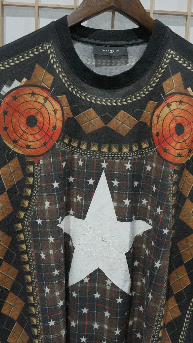 Givenchy Givenchy Checkerboard Star Target Short Sleeve T-Shirt X Size US XS / EU 42 / 0 - 2 Thumbnail