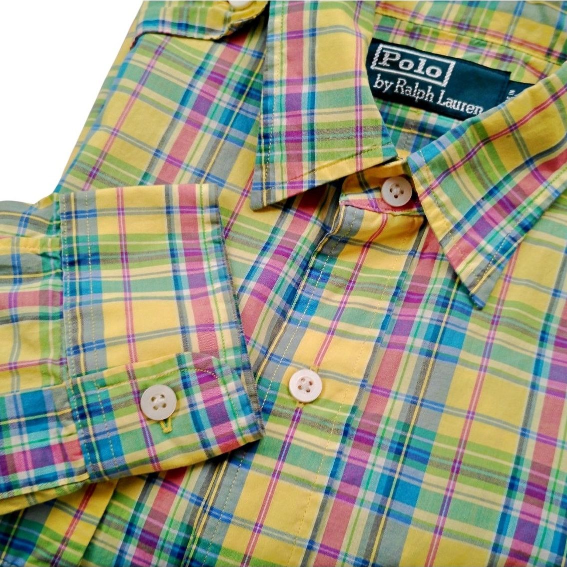 Polo Ralph Lauren Polo Ralph Lauren Military Plaid L/S Button Down Shirt Size US S / EU 44-46 / 1 - 1 Thumbnail