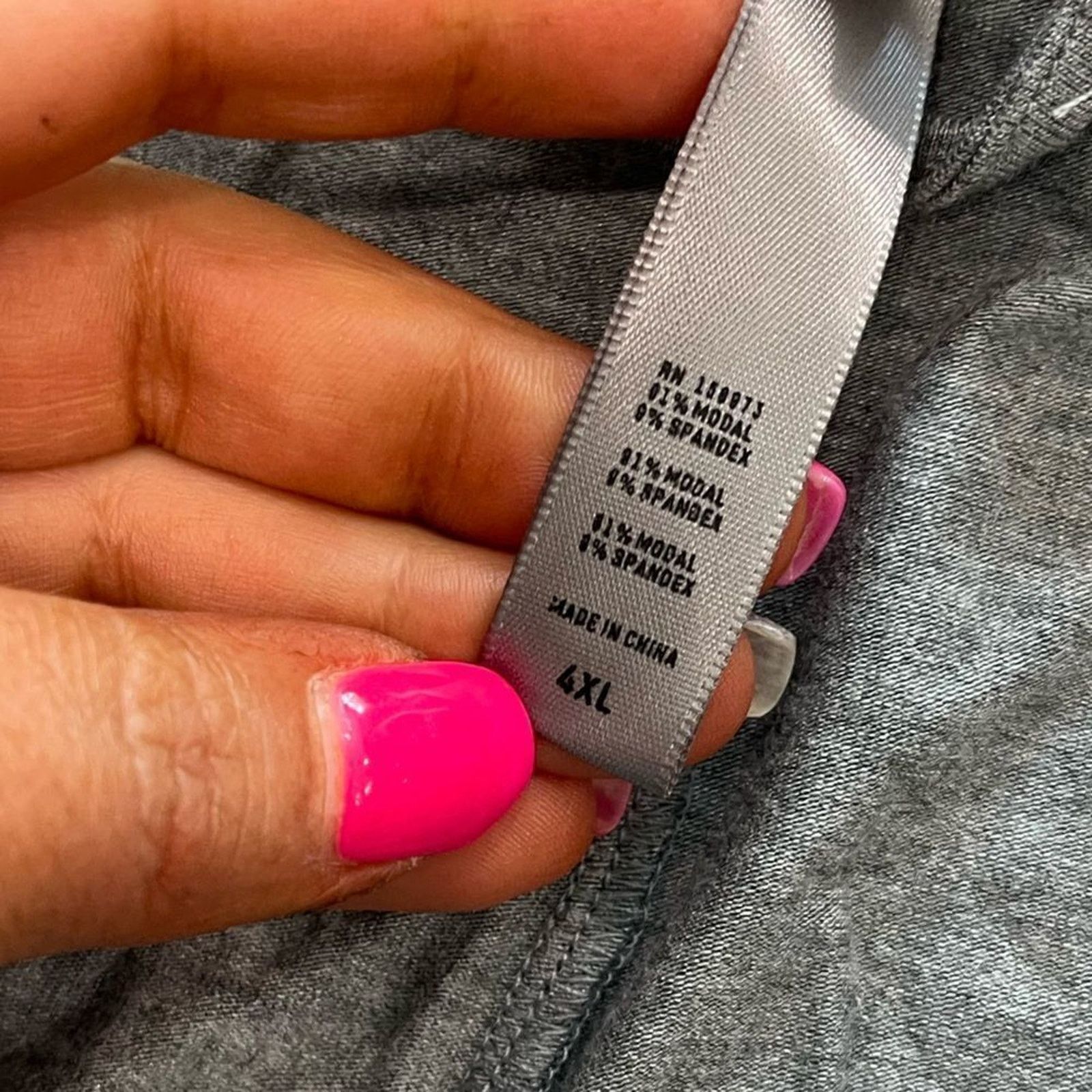SKIMS NWOT Skims Soft Lounge Sleep Pant Heathered Gray Size 4X Size ONE SIZE - 5 Thumbnail