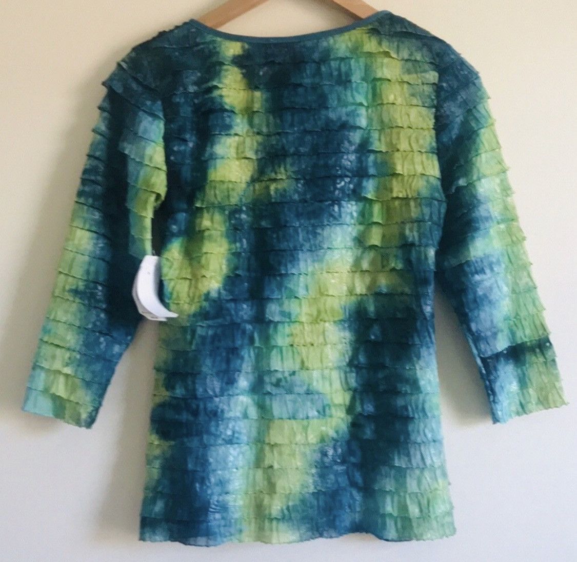 Other KIM ROGERS RUFFLED LAYERED BLOUSE TOP SZ S Size S / US 4 / IT 40 - 5 Thumbnail