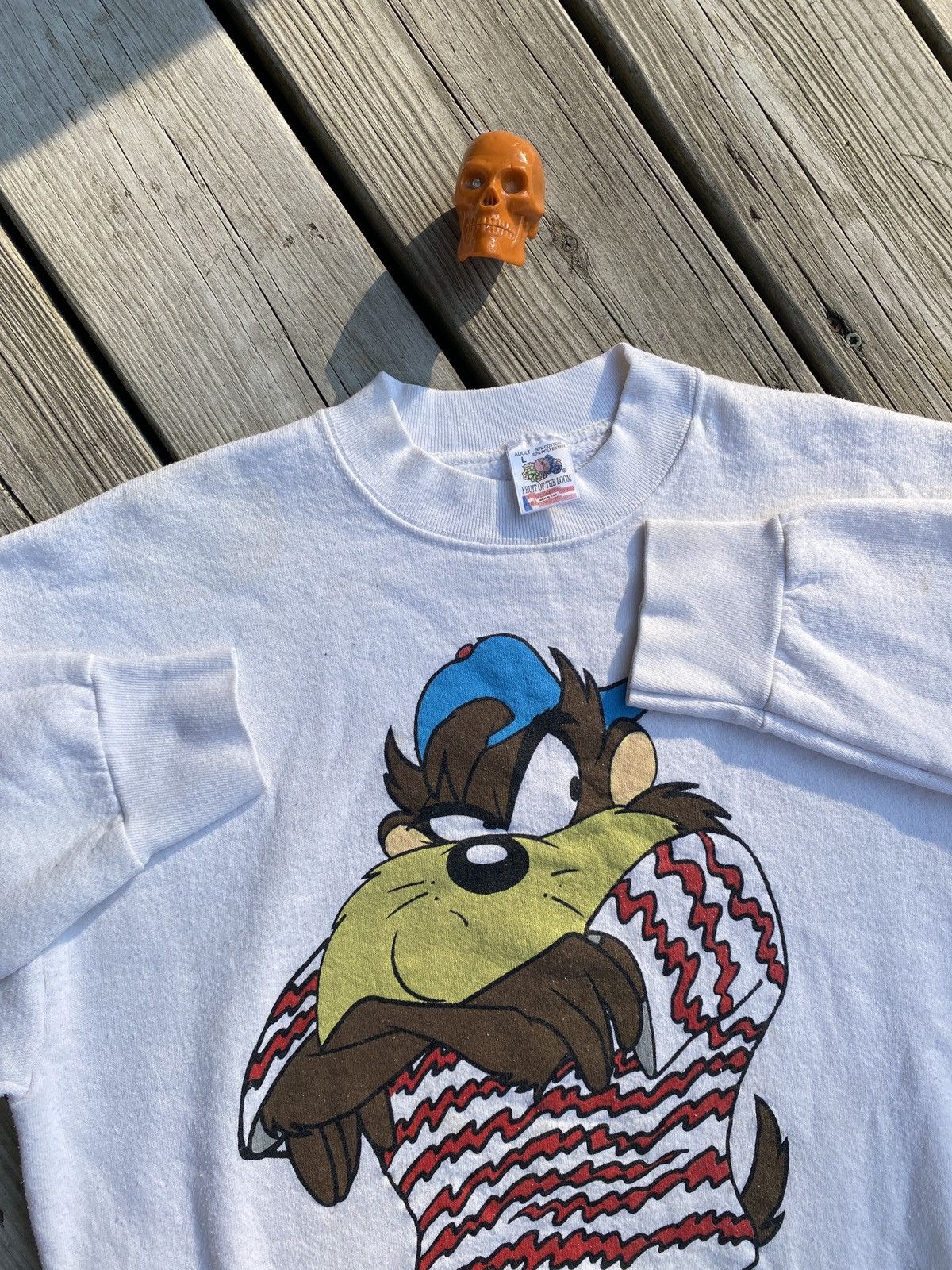 Vintage × Warner Bros Vintage 90s Taz Looney Tunes sweatshirt sz L Size US L / EU 52-54 / 3 - 2 Thumbnail