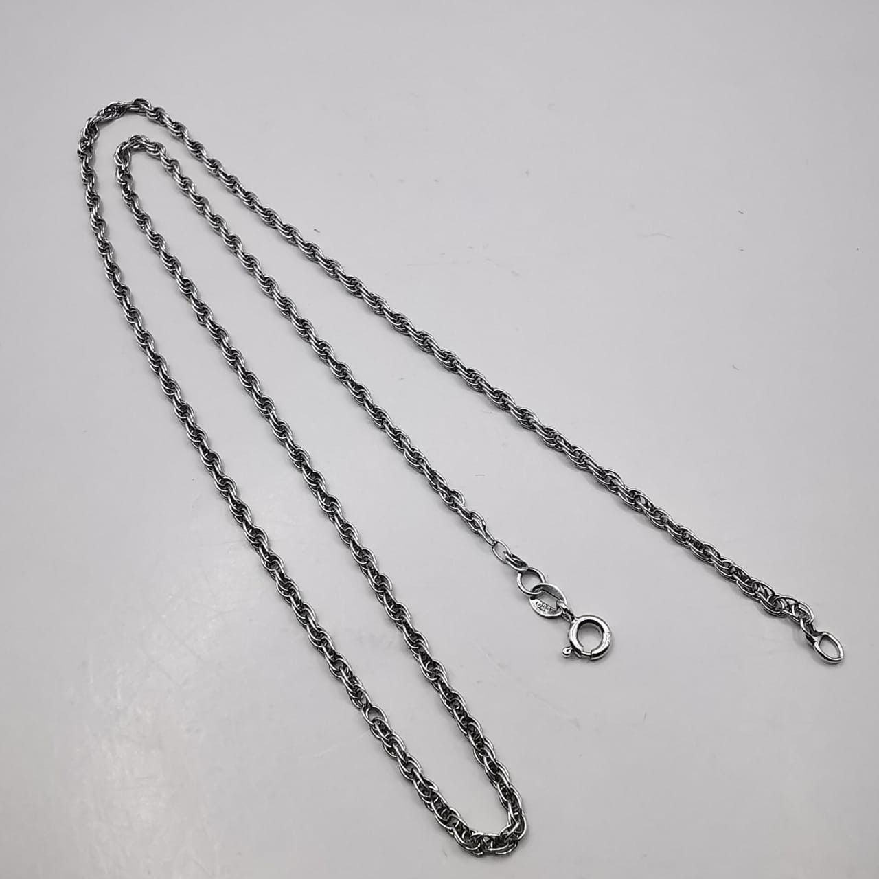Sterling Silver Vintage Chain Necklece,925 Sterling Silver,Signed , 5,60g Size ONE SIZE - 2 Thumbnail