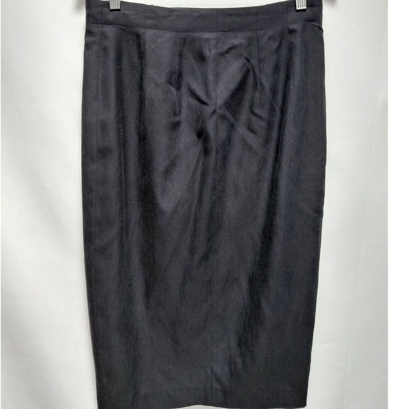 DKNY DKNY Silk Blend Cotton Blend Button Skirt Gray Solid Regular Size 12 Women Midi A-Line Buttoned Dry Clean Only 12 Womens Size 34" / US 12 / IT 48 - 2 Thumbnail