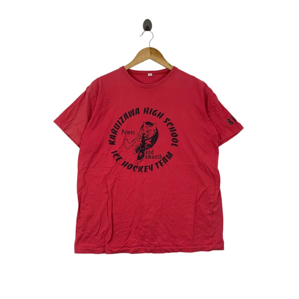 Vintage Vintage 90s KARUIZAWA HIGH SCHOOL Ice Hockey Team Tee Shirt Size US L / EU 52-54 / 3 - 1 Thumbnail