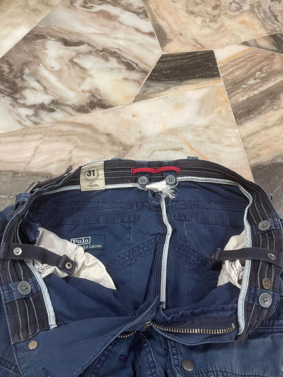 Polo Ralph Lauren Polo Ralph Lauren Faded Bondage Utility Pocket Cargo Pants Size US 33 - 19 Thumbnail