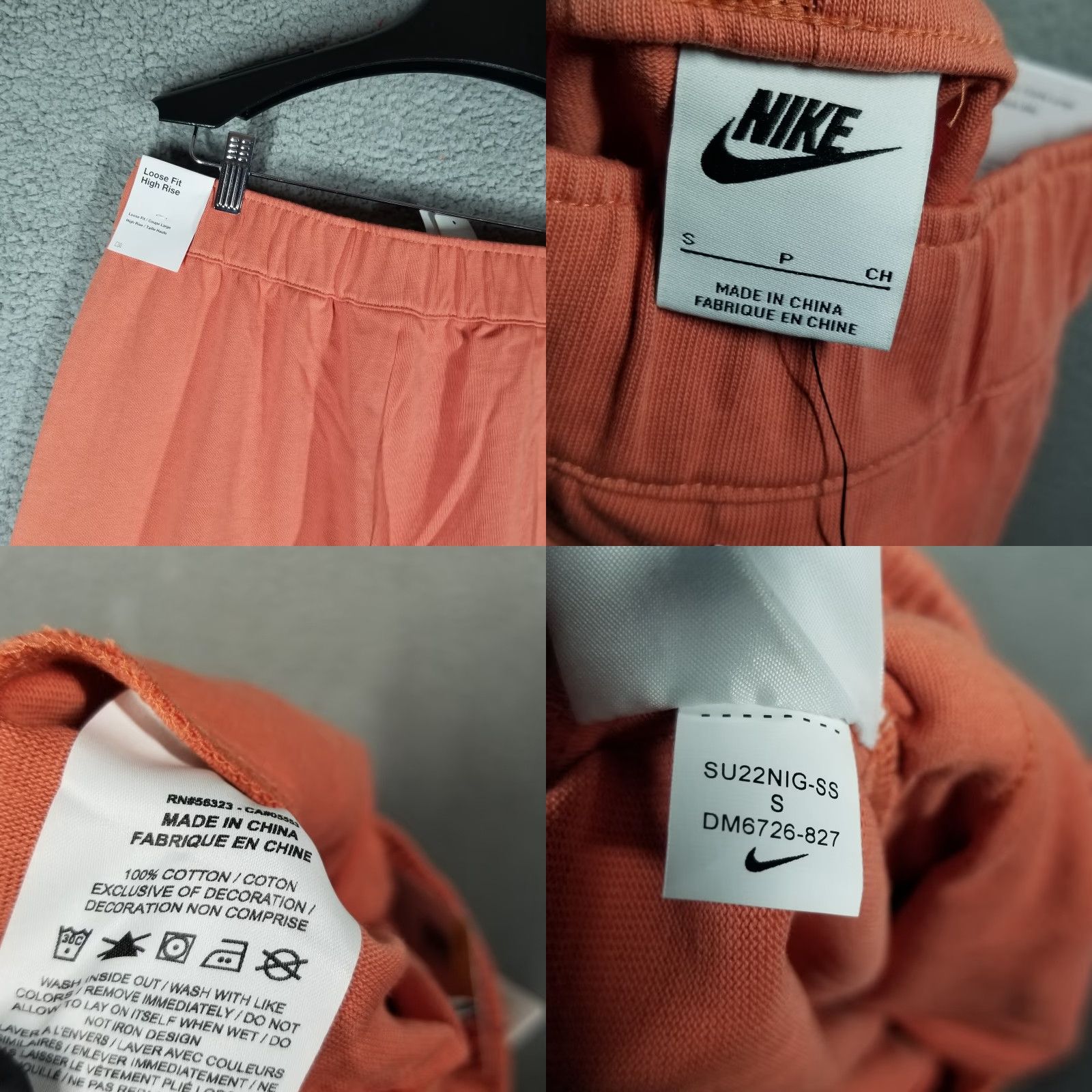 Nike Nike Women's Sportswear Loose Fit Mid Rise Wide Leg Capris Pants Pink Coral Workout athleisure DM6726-827 Size 28" / US 6 / IT 42 - 8 Thumbnail