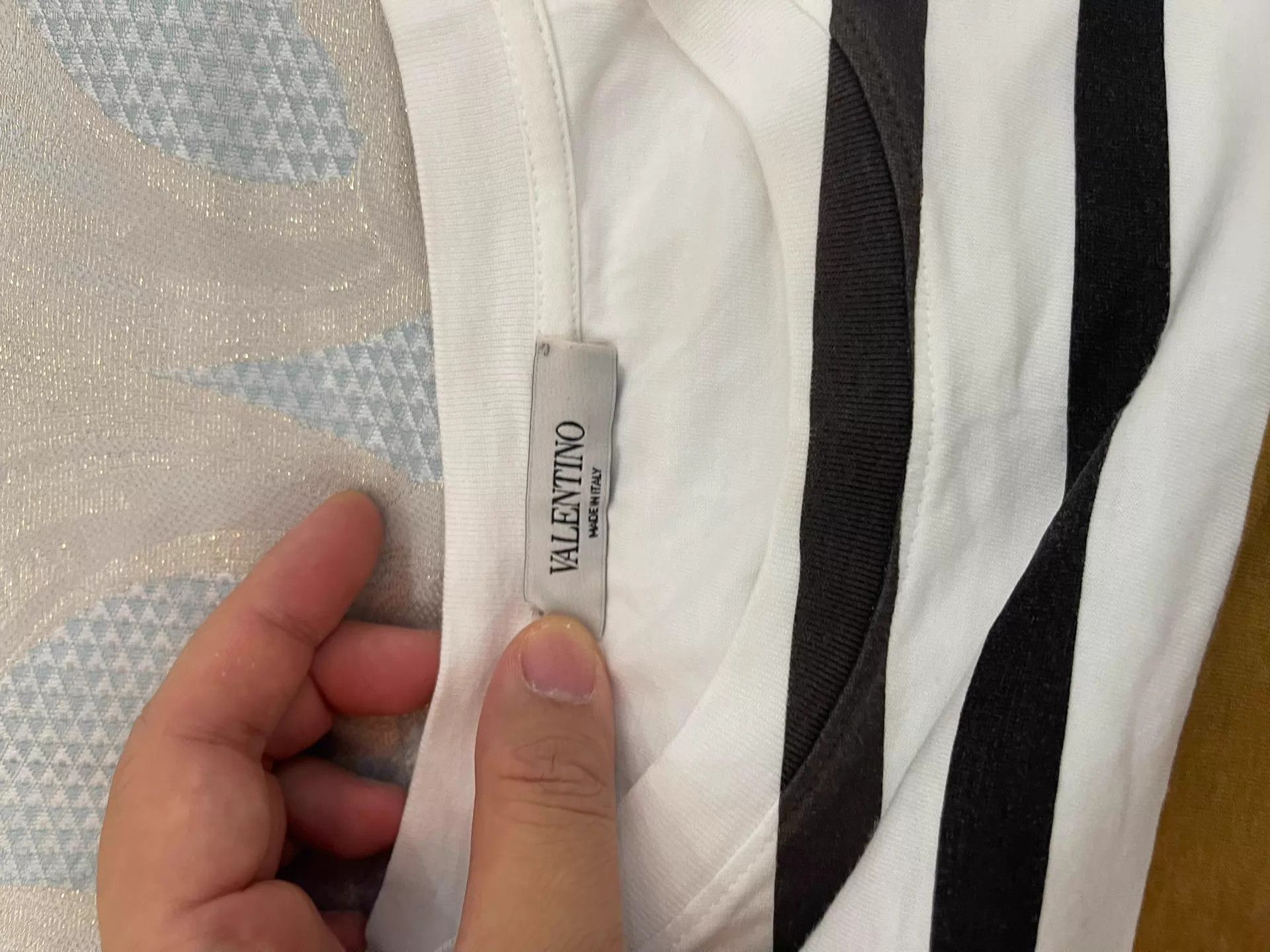 Valentino Valentino All Logo Cotton Oversize T (xs→XL) W2x White Size US XS / EU 42 / 0 - 3 Thumbnail