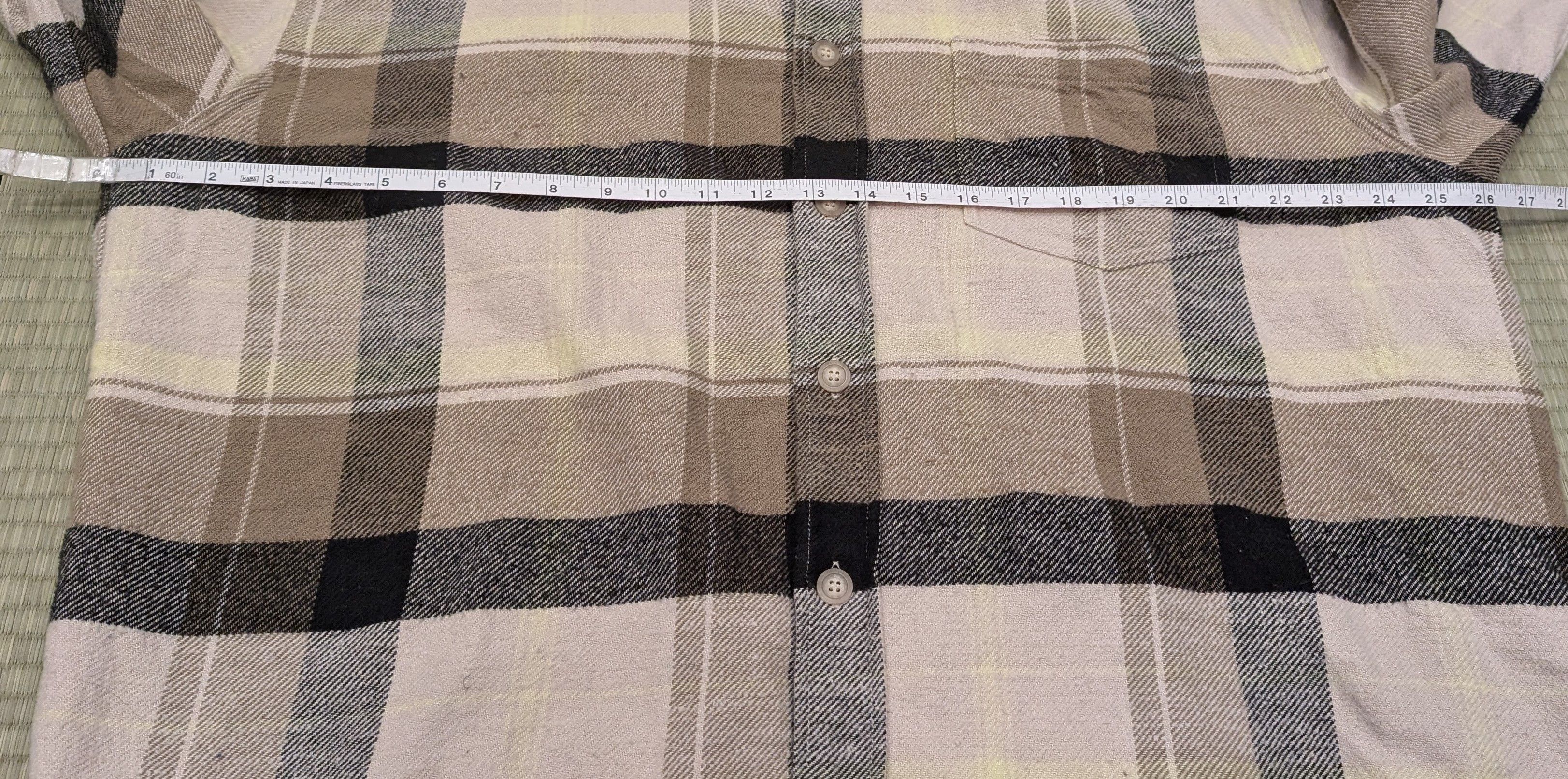 John Elliott John Elliott Hemi Oversized Shirt in Cyclone Check Raw Hem Size US XL / EU 56 / 4 - 6 Thumbnail