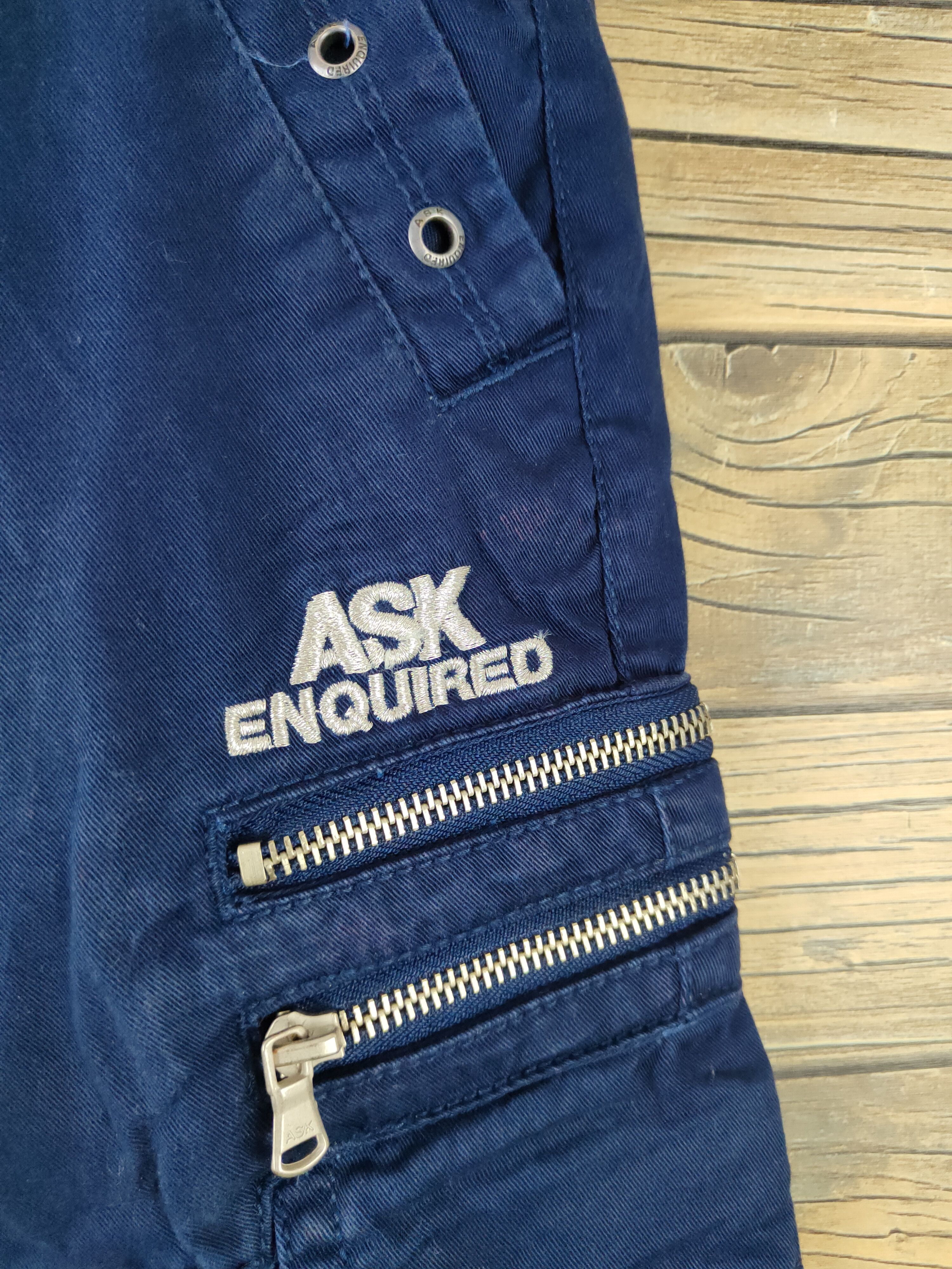 Japanese Brand DLL Ask Enquired Navy Multipocket Tactical Cargo Pants #193 Size US 29 - 6 Thumbnail