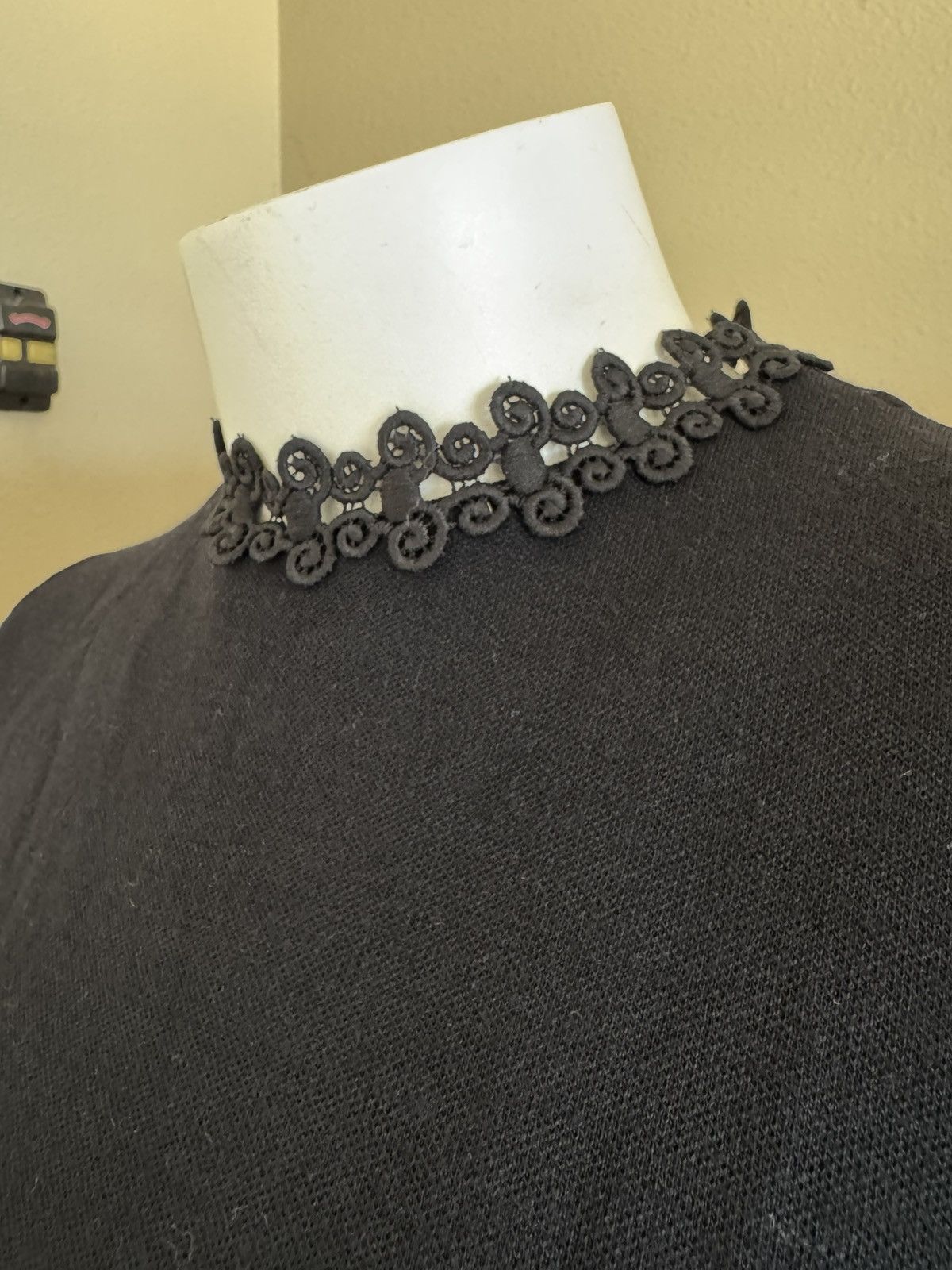 Other Murphi 60s mini mod dress black high lace neck embellished Size XS / US 0-2 / IT 36-38 - 1 Thumbnail