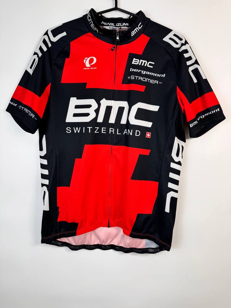 Vintage BMC Switzerland Pearl Izumi Cycling Bike Jersey Mens Size US L / EU 52-54 / 3 - 1 Thumbnail