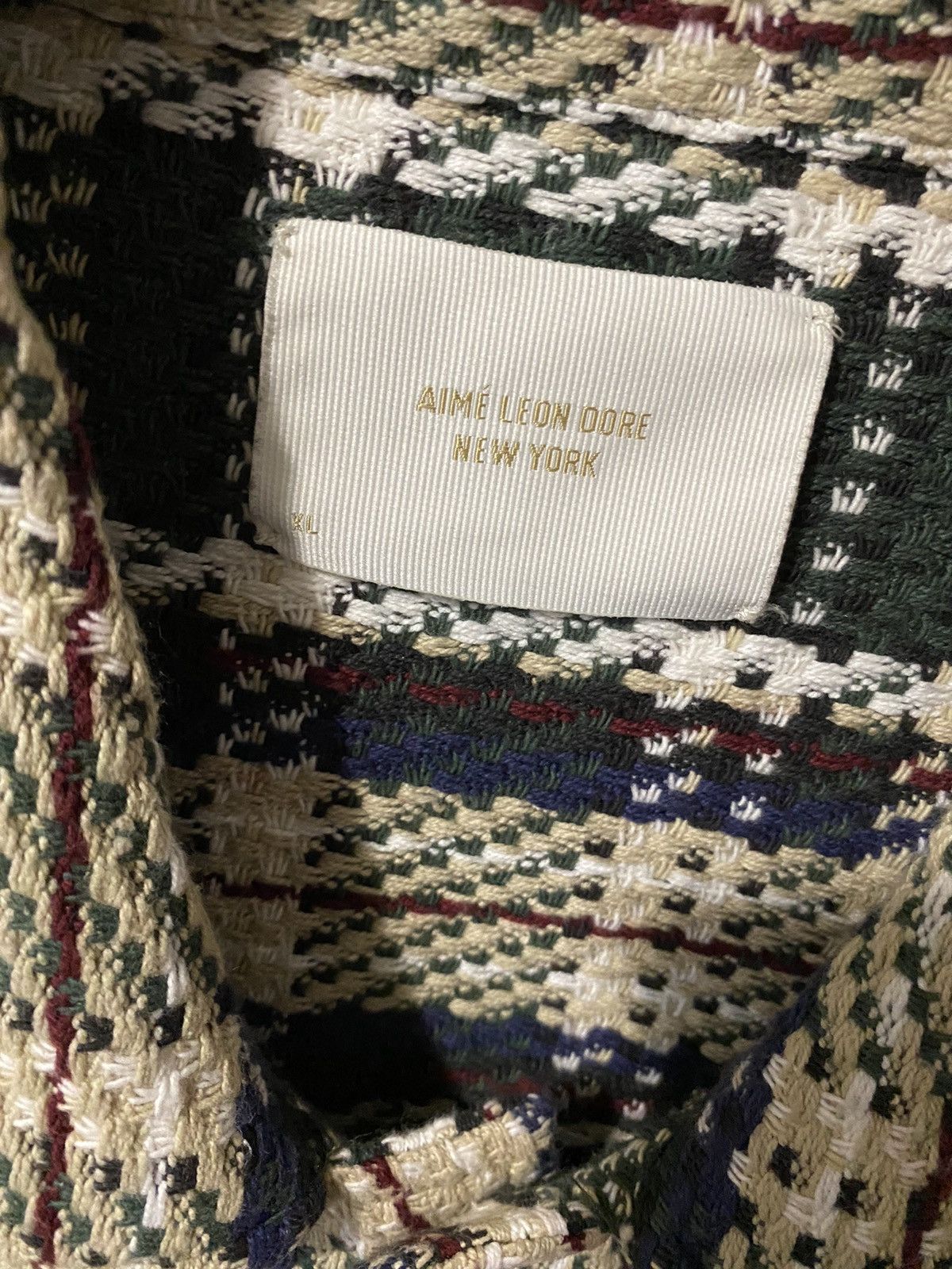 Aime Leon Dore Aime Leon Dore Plaid Overshirt Rosin Combo Size US XL / EU 56 / 4 - 3 Thumbnail