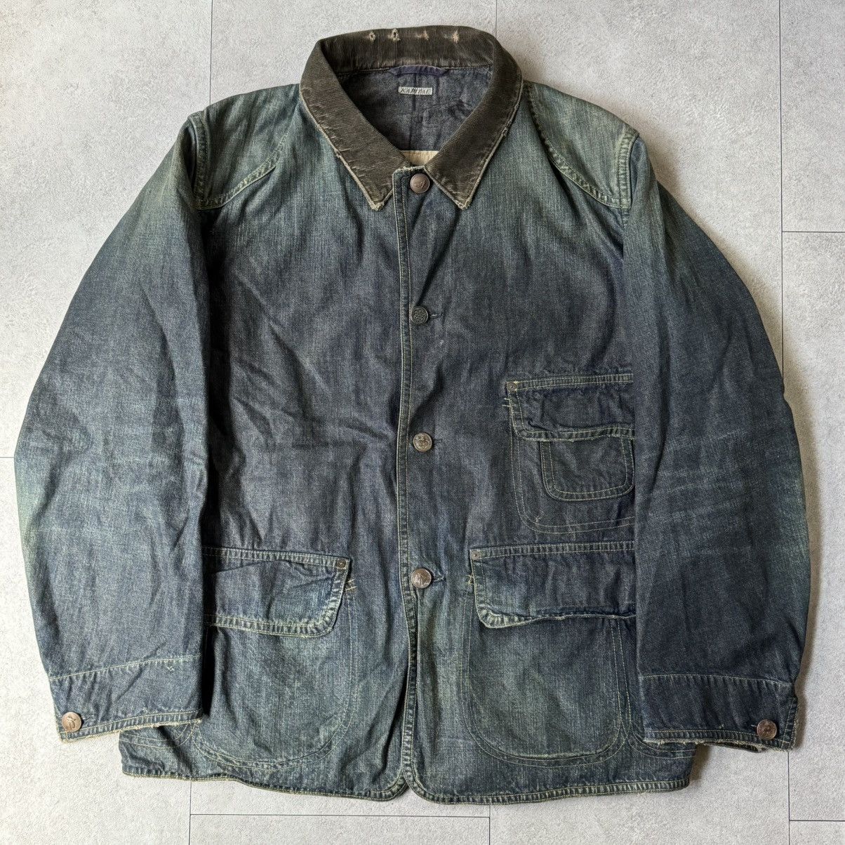 Kapital × Kapital Kountry Kapital Kountry Hunting Field Gun Club Denim Coverall Jacket Size US XL / EU 56 / 4 - 1 Thumbnail