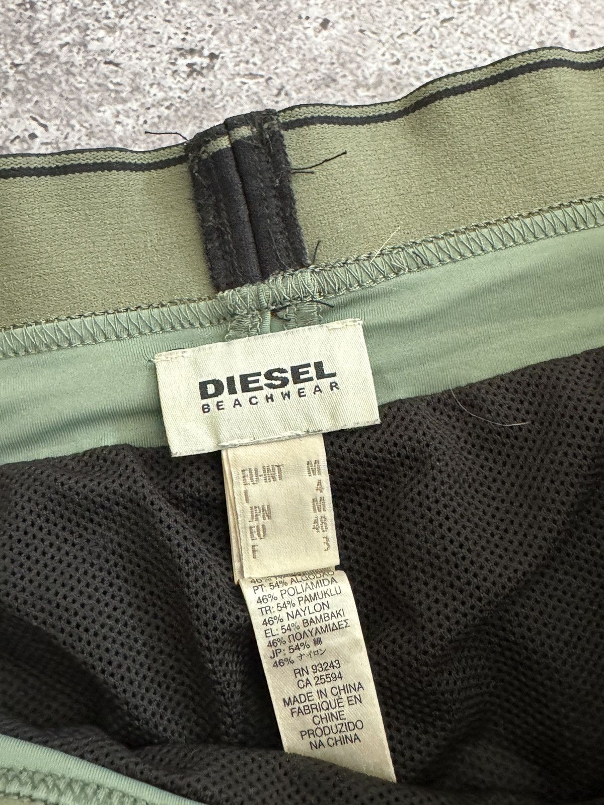 Diesel × Vintage Vintage Diesel Distressed Y2K nylon swimming shorts Size US 32 / EU 48 - 8 Thumbnail