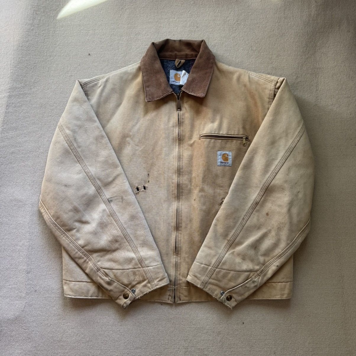 Carhartt Vintage Carhartt J97 Detroit Jacket - Distressed HTB Size US M / EU 48-50 / 2 - 1 Thumbnail