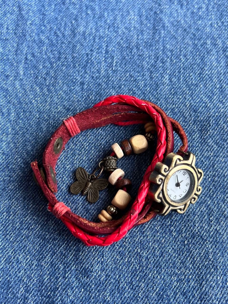 Japanese Brand × Vintage Vintage Japanese style futuristic Watch Red amulet 🦋 Size ONE SIZE - 2 Thumbnail