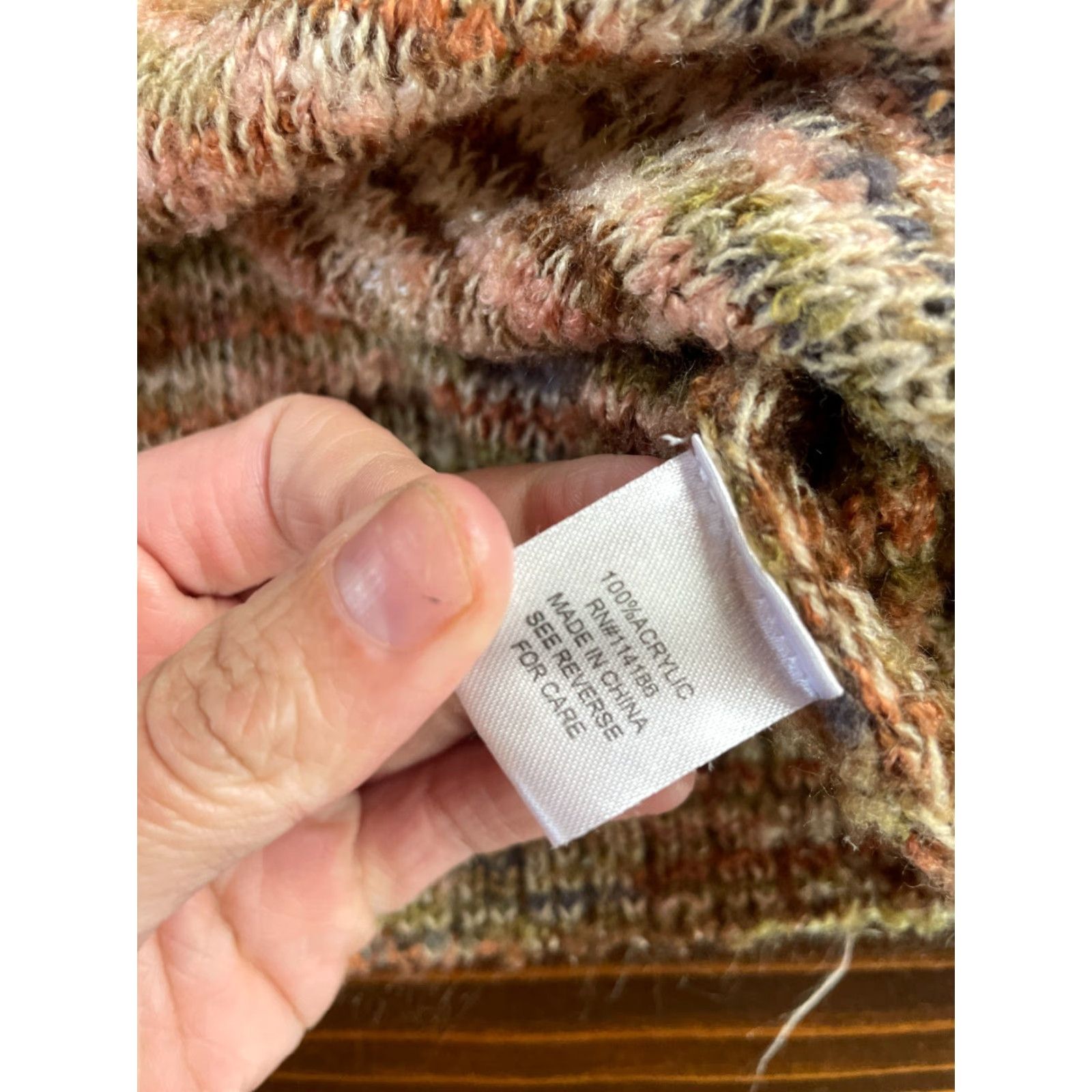 Vintage Peyton Primrose Sweater Women's Medium Neutrals Pullover Long Sleeve Ribbed Size M / US 6-8 / IT 42-44 - 7 Thumbnail
