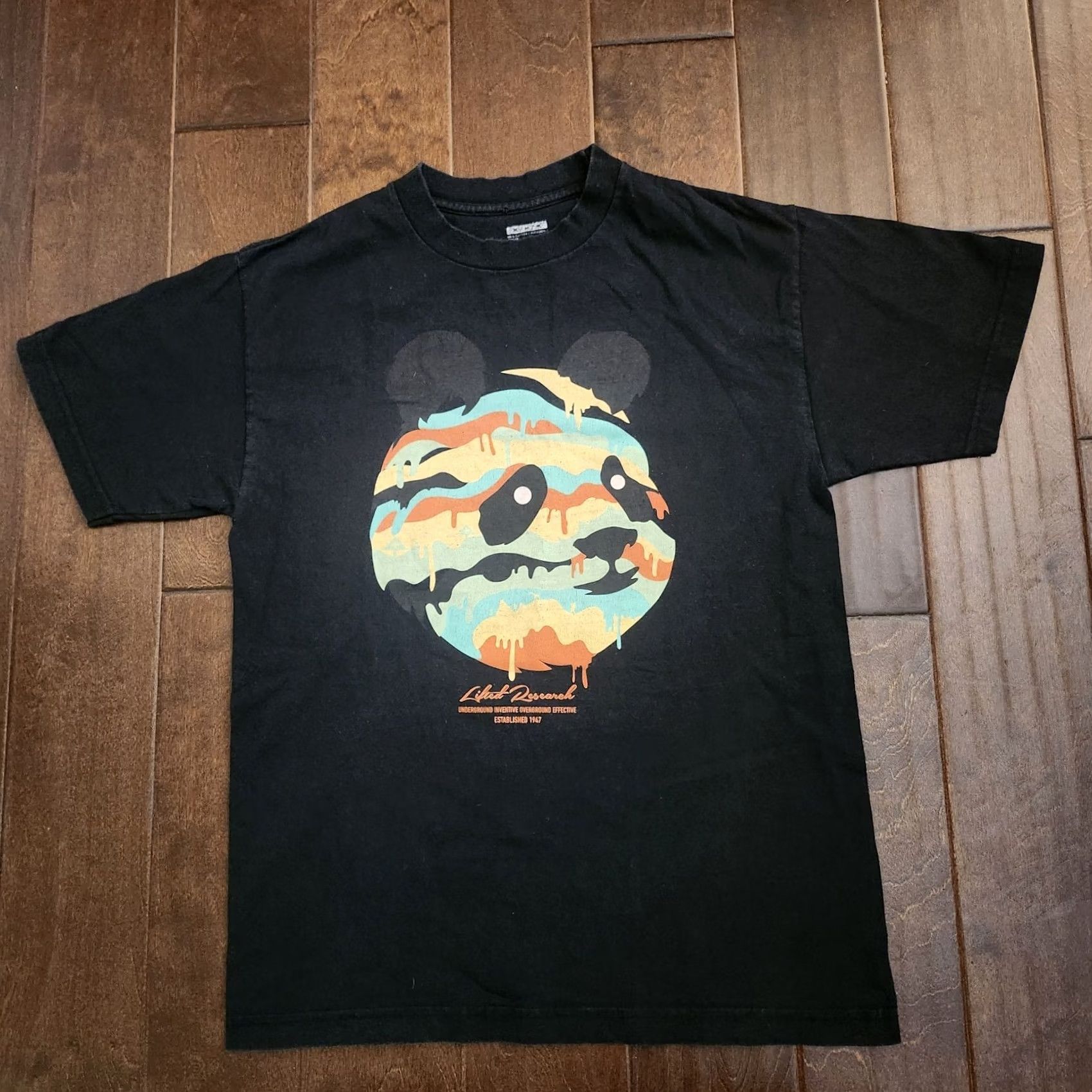 Vintage LRG Shirt Mens M Black Lifted Research Group Panda Graphic Streetwear Size US M / EU 48-50 / 2 - 2 Thumbnail