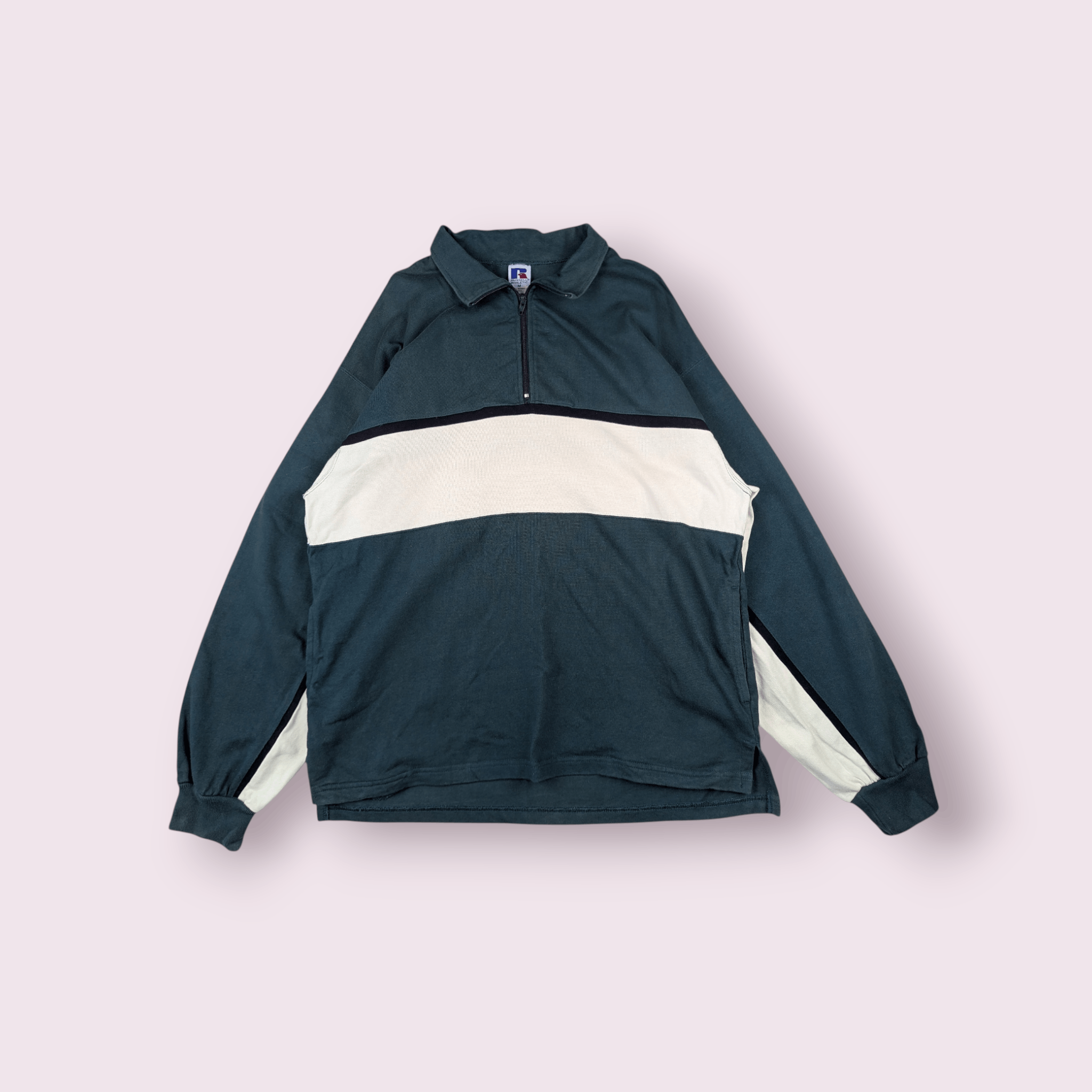 Japanese Brand JOURNAL STANDARD x Russell Athletic Polo Jumper Sweatshirt Size US M / EU 48-50 / 2 - 1 Thumbnail