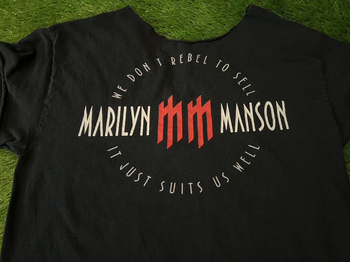 Band Tees Marilyn Manson 2003 The Bright Young Things Shirt Thrashed Size US L / EU 52-54 / 3 - 7 Thumbnail