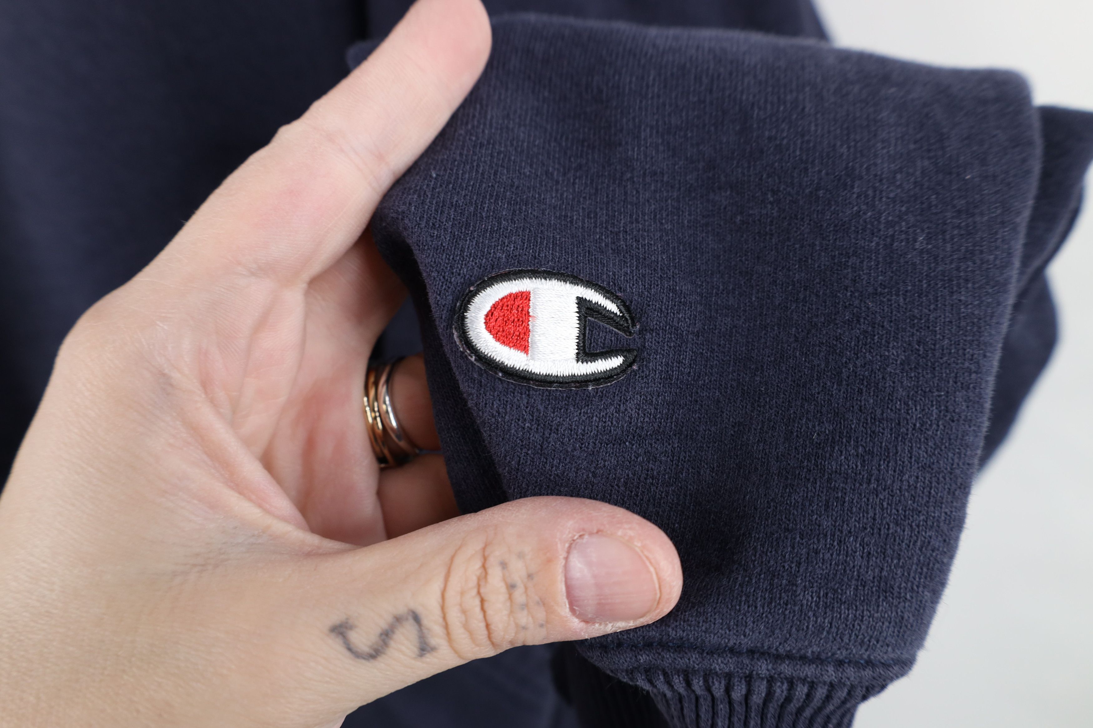 Champion Vintage Y2K Champion Heavyweight Hoodie Sweatshirt Blue Size US M / EU 48-50 / 2 - 4 Thumbnail