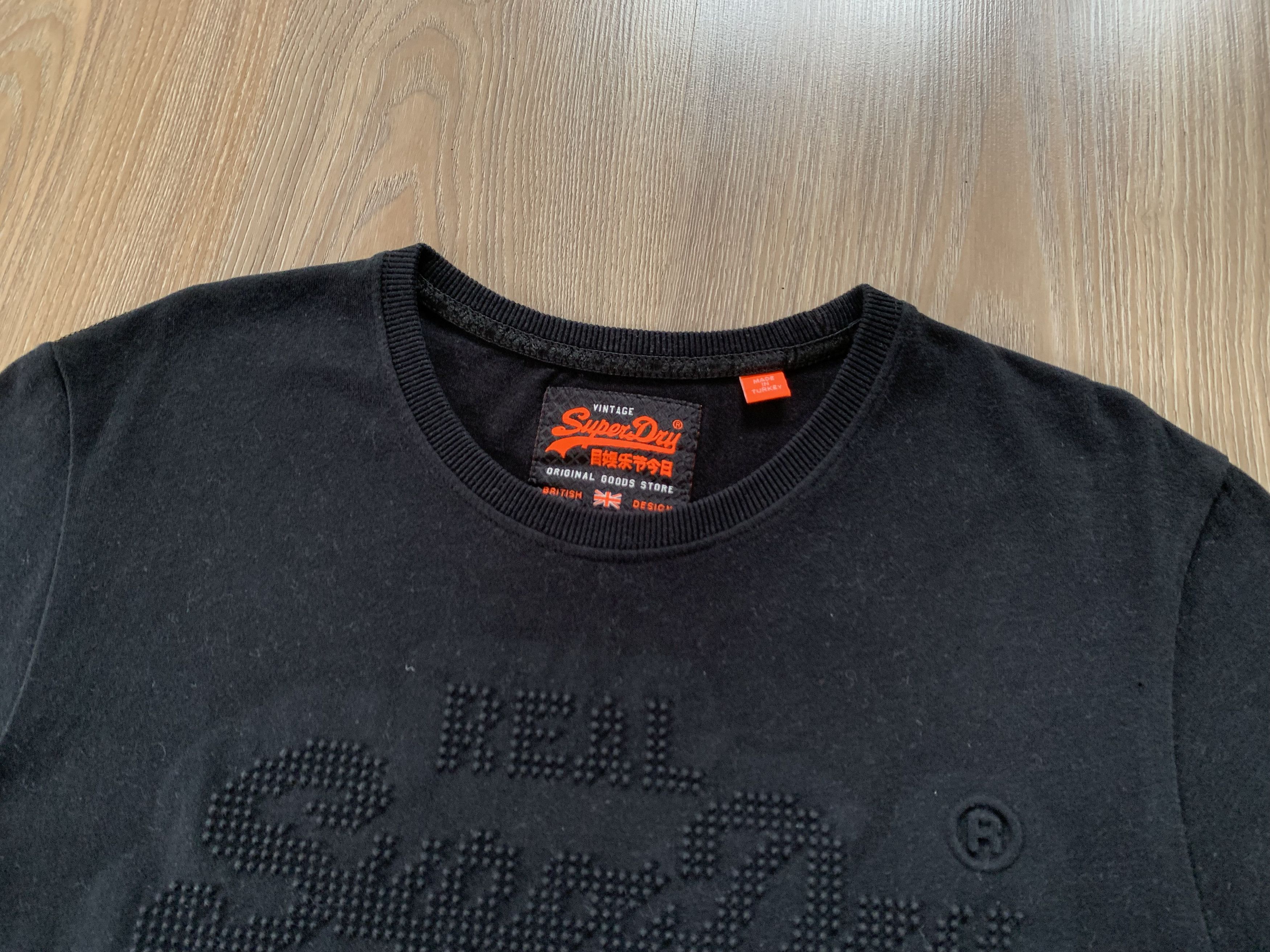 Japanese Brand × Superdry Superdry Basic Black Cotton T Shirt Size US XL / EU 56 / 4 - 4 Thumbnail