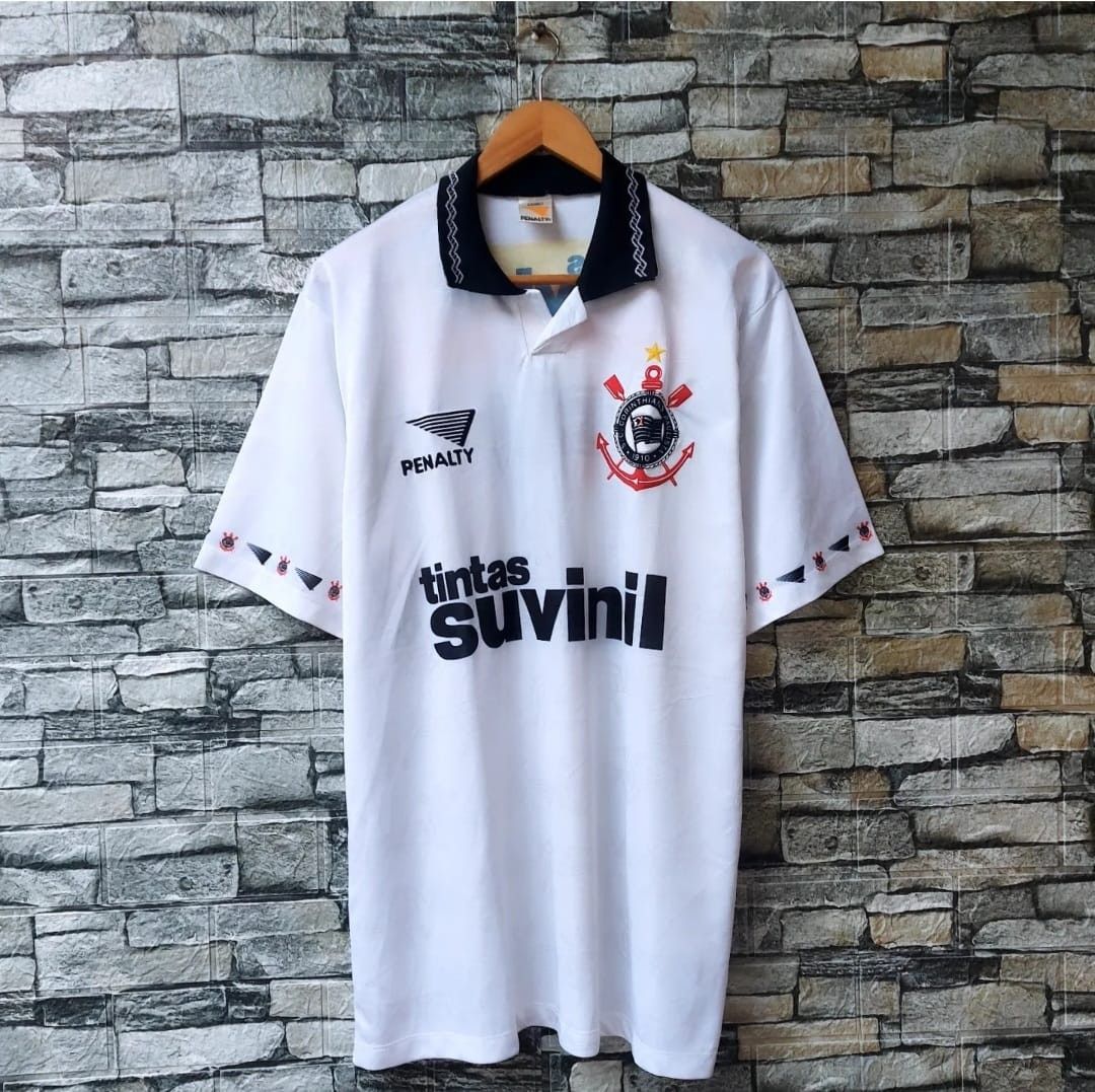 Vintage 1995 Corinthians Home Jersey Size US L / EU 52-54 / 3 - 1 Thumbnail