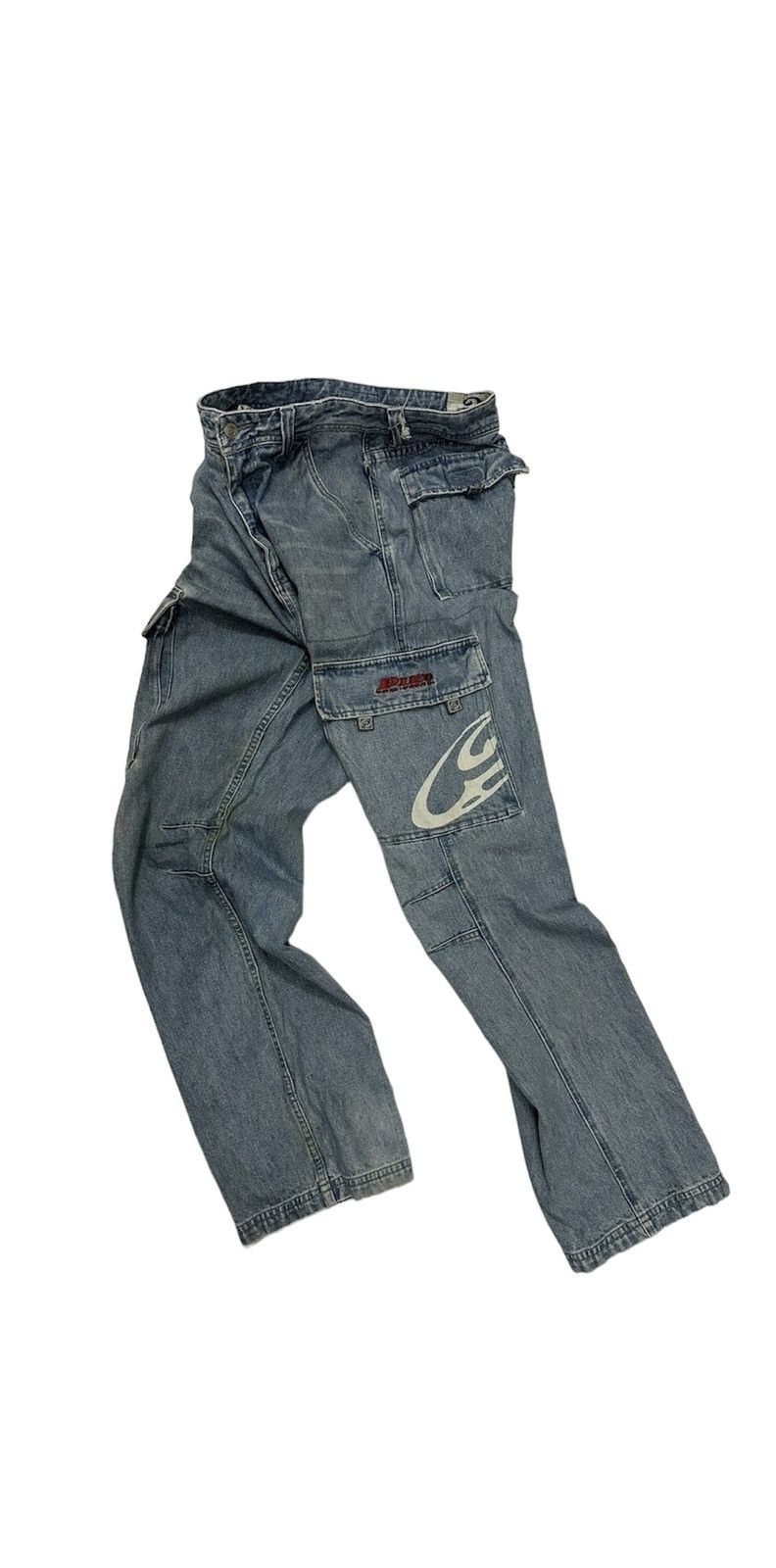 Vintage VTG PIKO Baggy Cargo Distress Pants Size US 30 / EU 46 - 1 Thumbnail