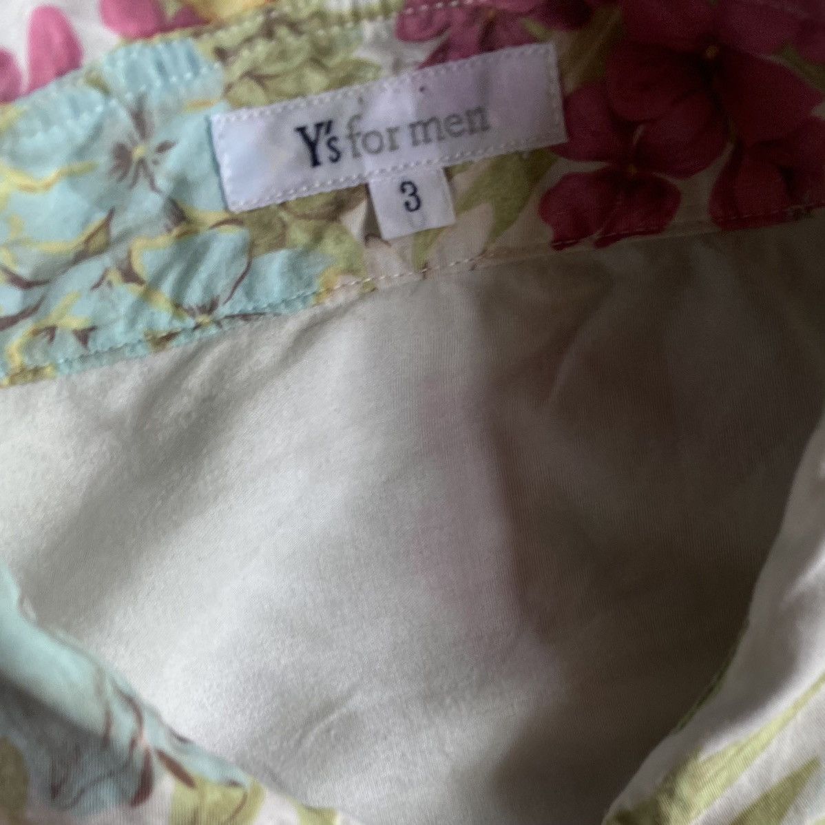 Y's 花と少年期 Floral Pattern Rayon Shirt Yohji Yamamoto Y's for men Floral Rayon Shirt | Grailed