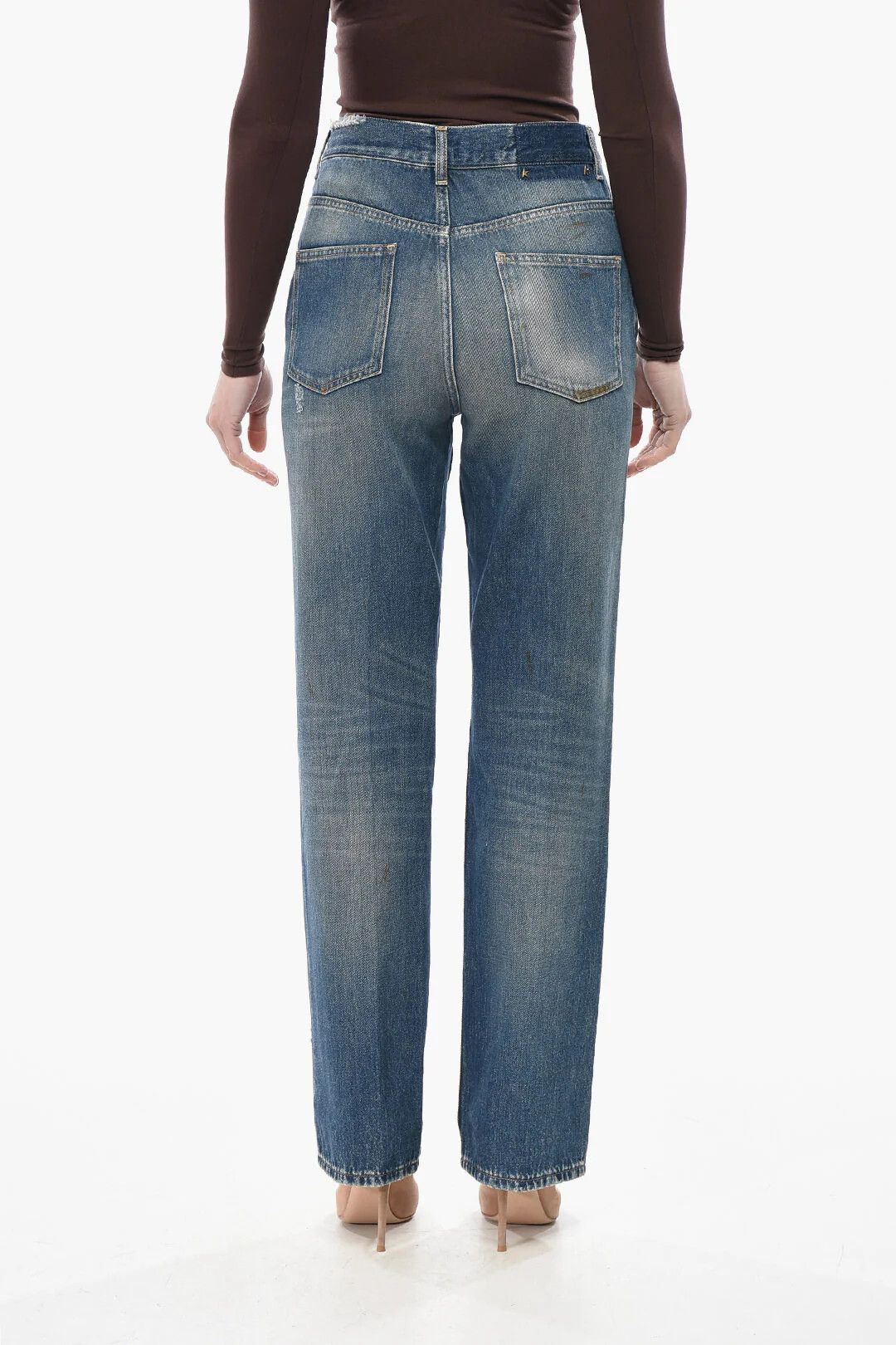 Golden Goose og1mm0426 Slim-Fit Jeans in Blue Size 28" / US 6 / IT 42 - 2 Thumbnail