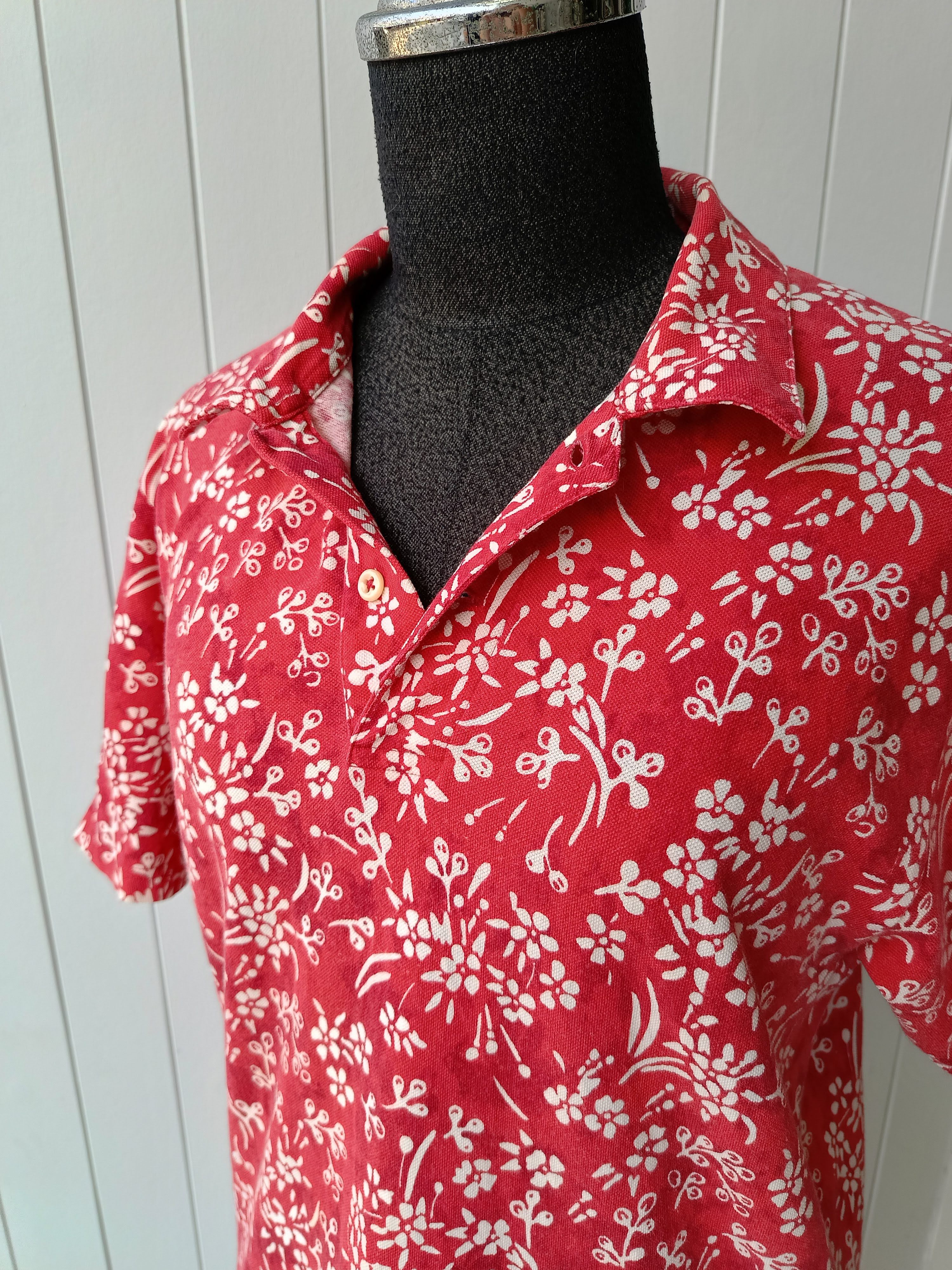 Polo Ralph Lauren POLO Ralph Lauren floral red 90's rare Madagascar shirt Size US S / EU 44-46 / 1 - 4 Thumbnail
