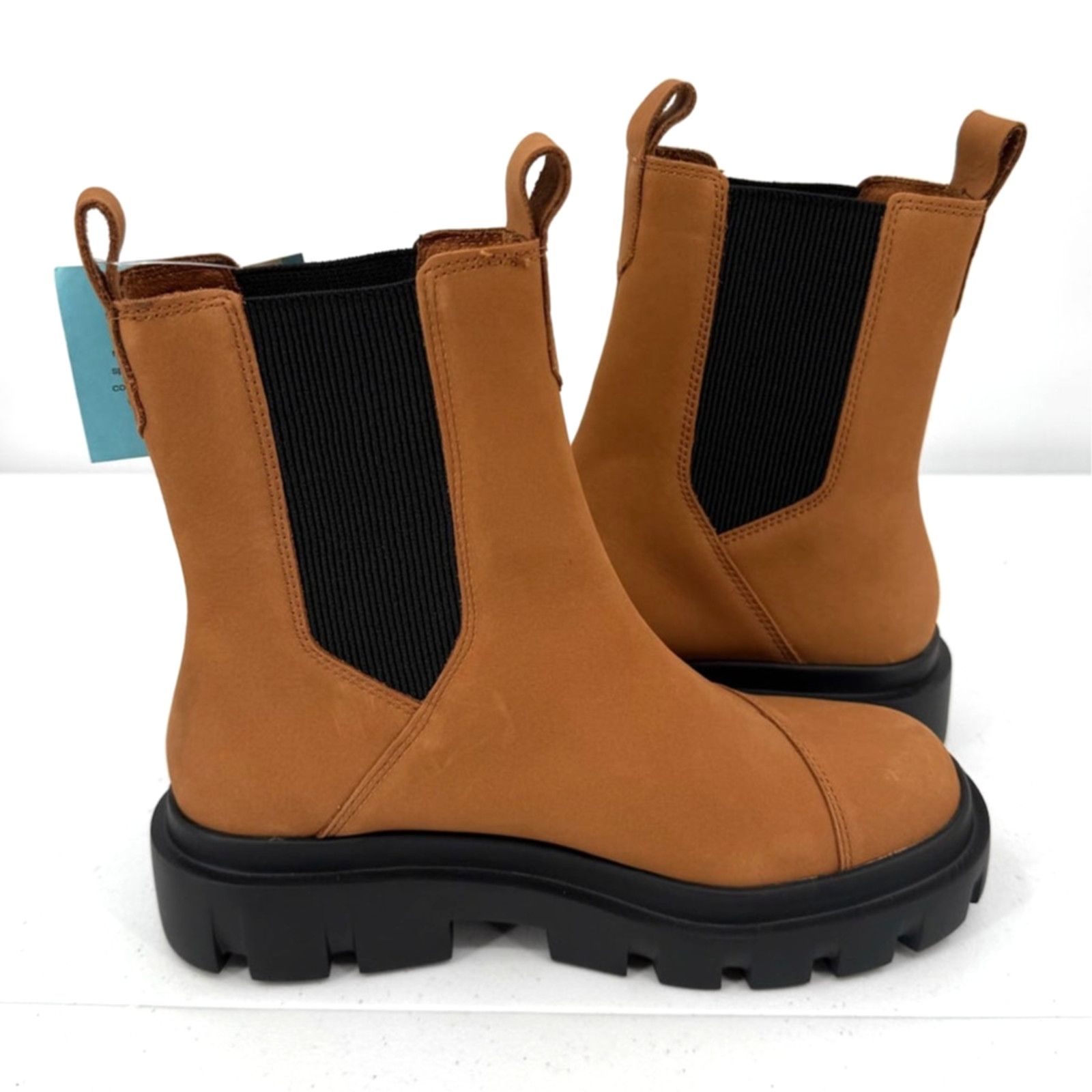 Toms NWT TOMS Rowan Chelsea Lug Boots Water Resistant Tan Leather Size US 9 / IT 39 - 7 Thumbnail
